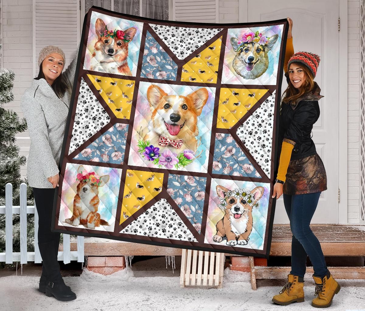 Corgi Quilt Blanket Dhc09121546Dd
