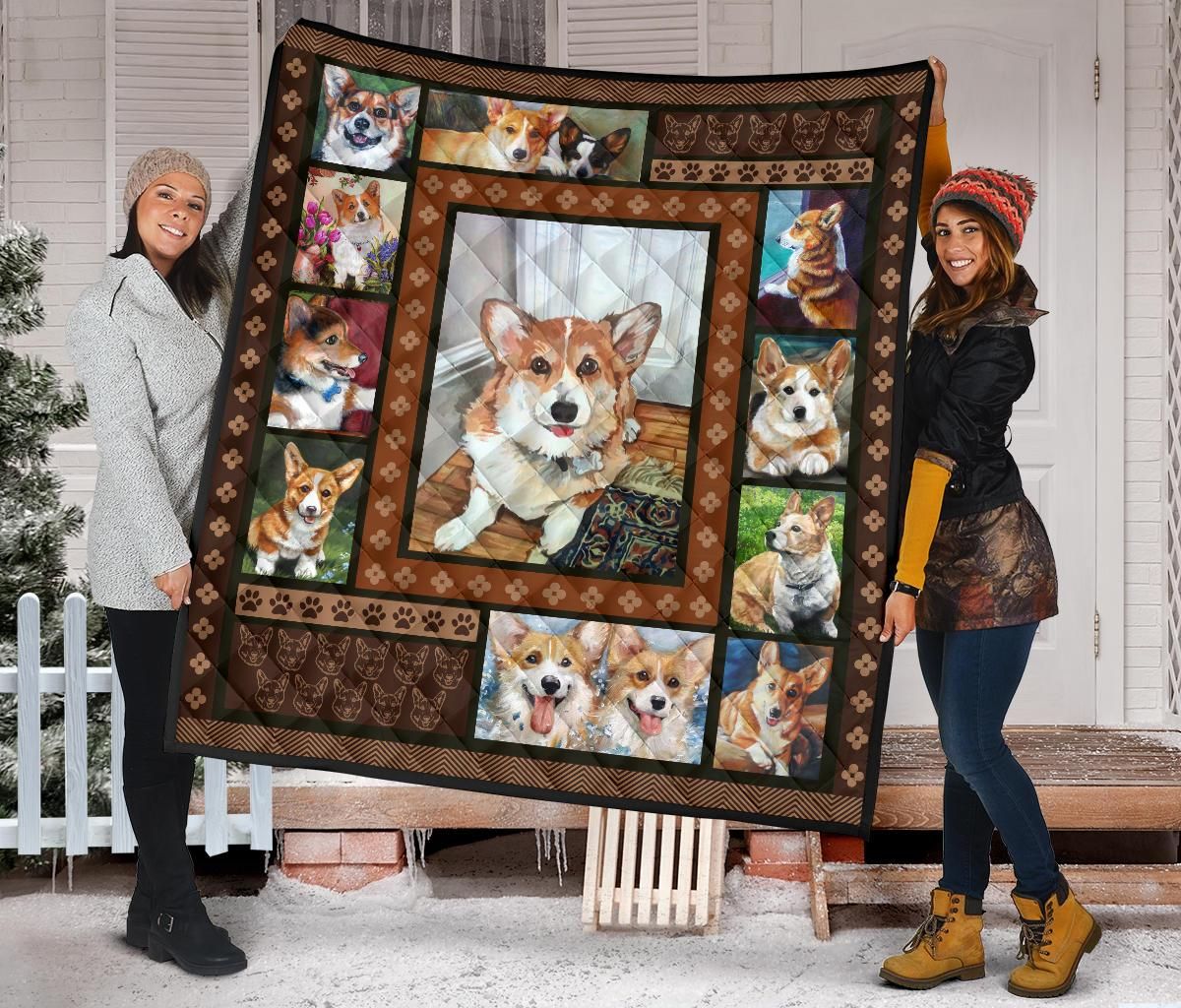 Corgi Quilt Blanket Dhc09121553Dd