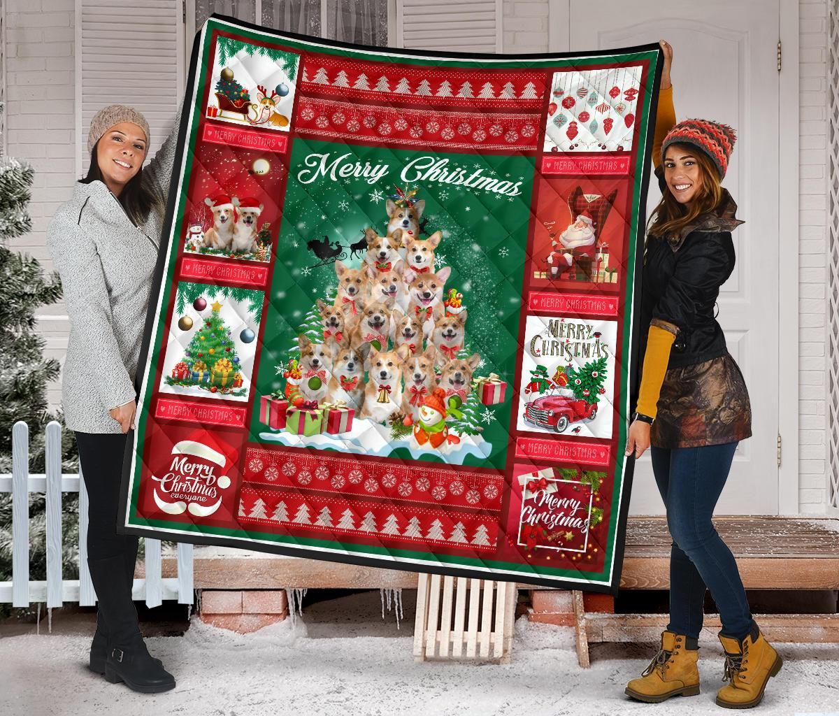 Corgi Quilt Blanket Dhc09121579Dd