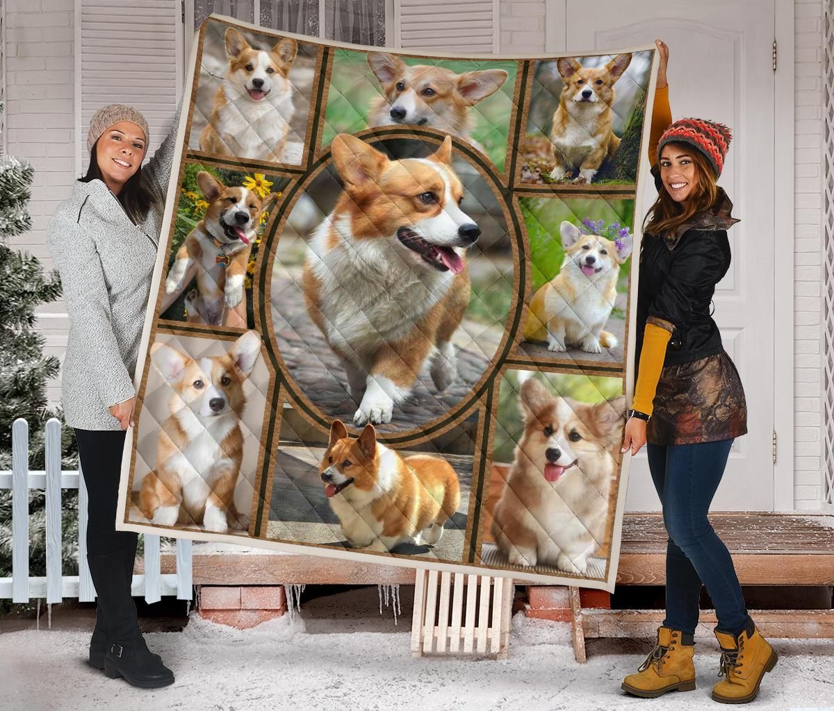 Corgi Quilt Blanket Dhc09121587Dd