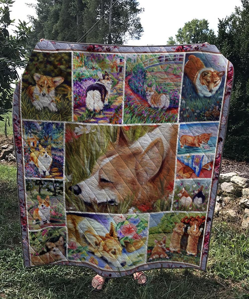 Corgi Quilt Blanket DHC131239VT