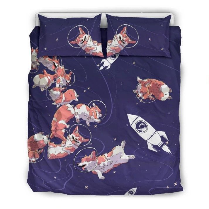 Corgi Space Bedding Set