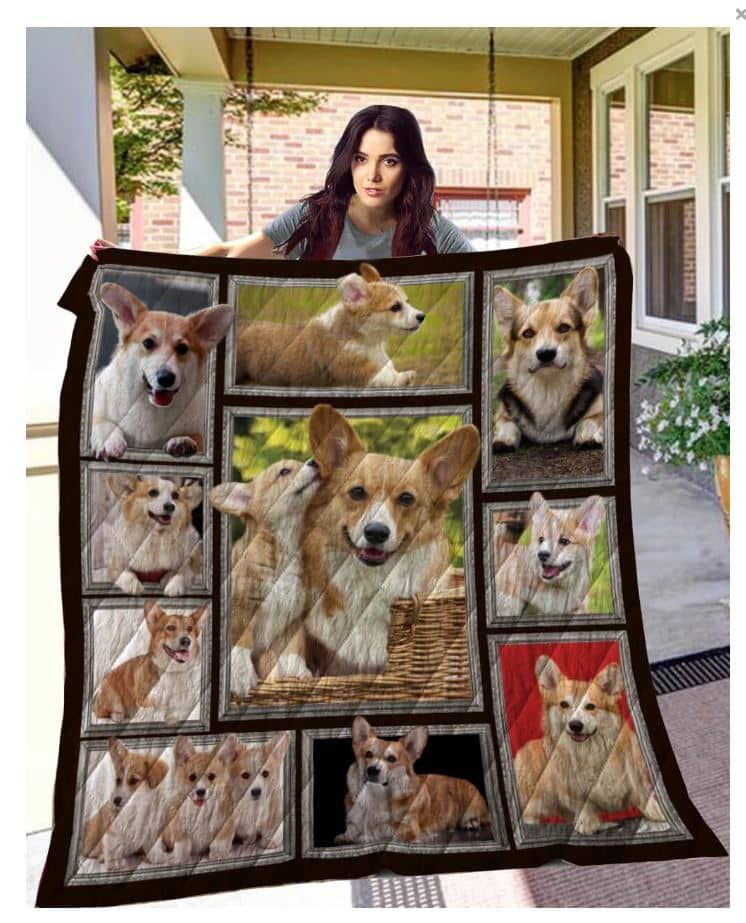 Corgi The Precious Time Quilt Blanket DHC020120262TD