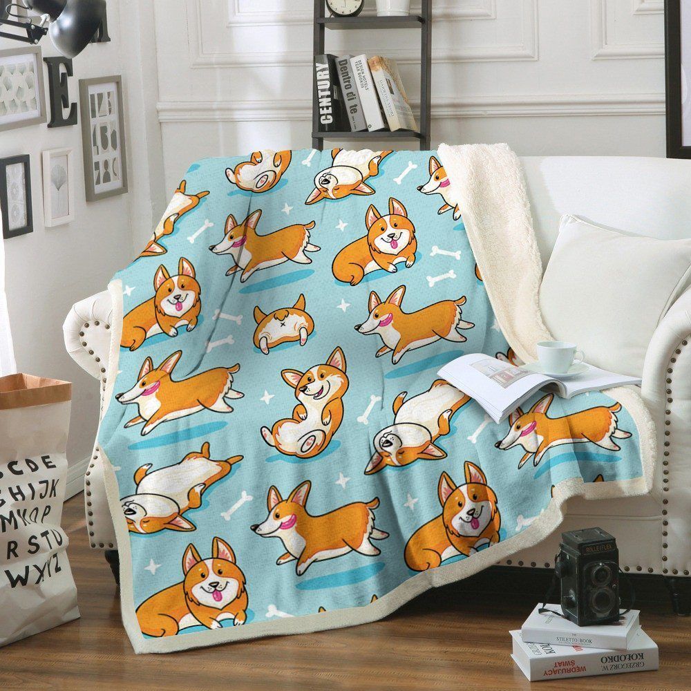 Corgi Sherpa Fleece
