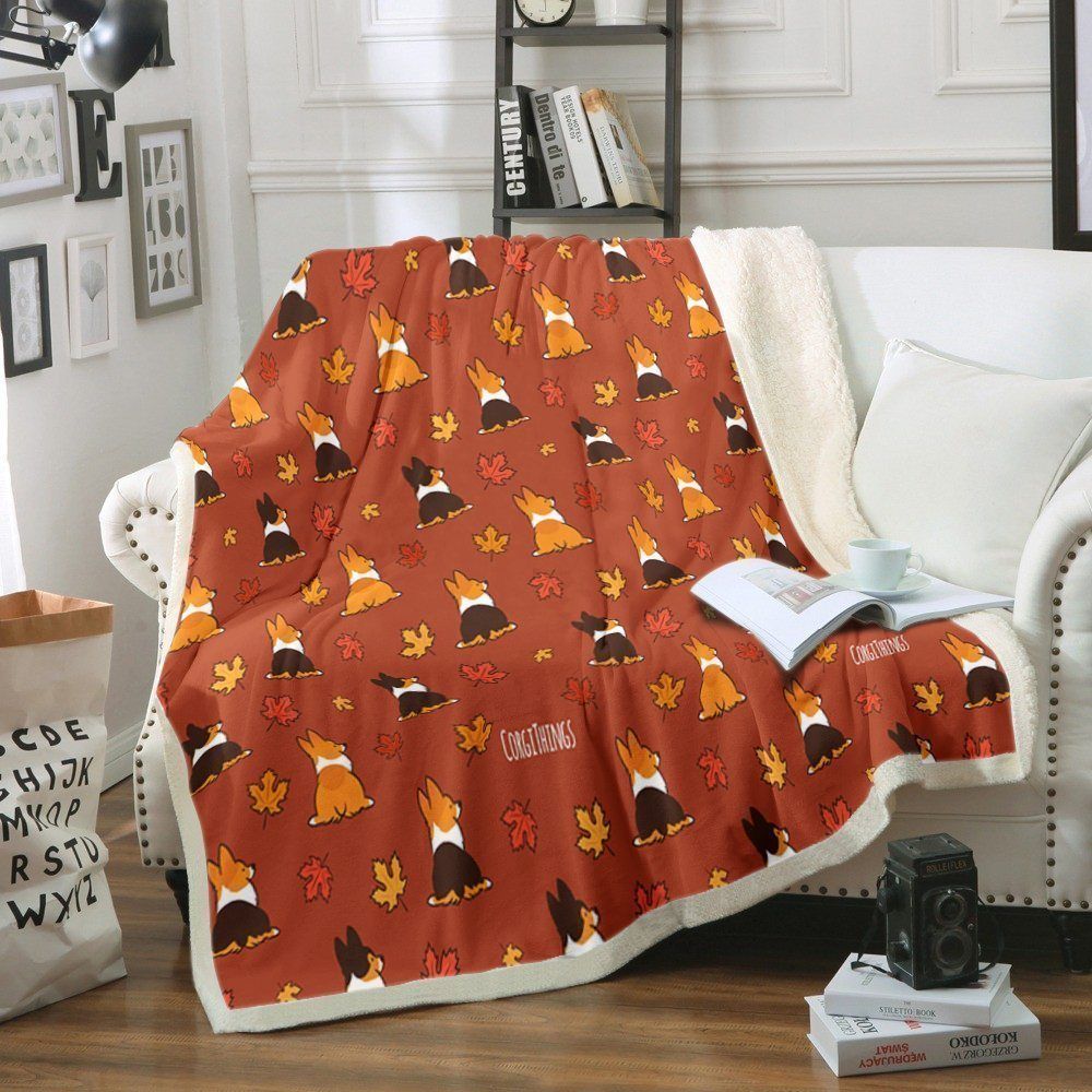Corgi Sherpa Fleece