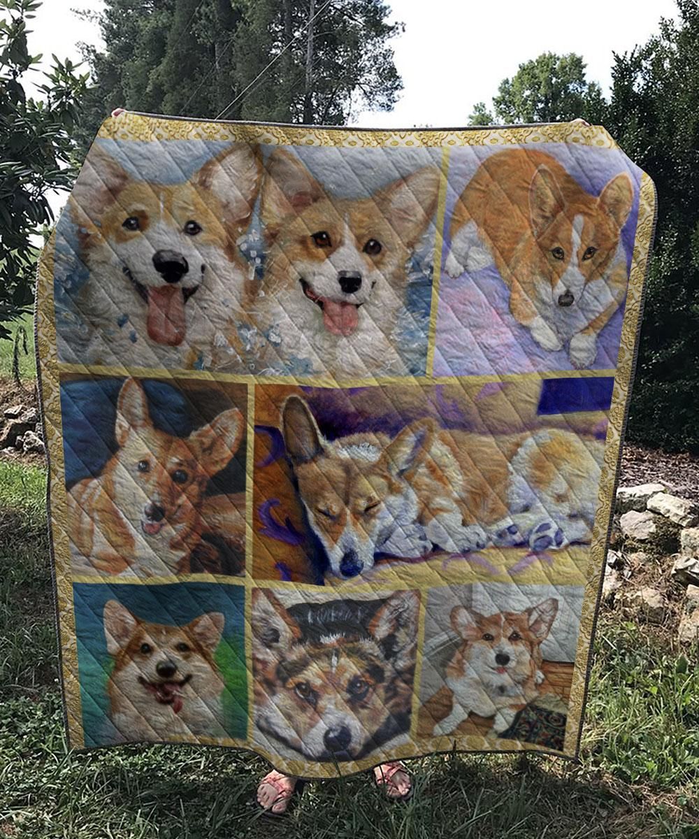 Corgi When The Love Is Right Quilt Blanket DHC31121857TD