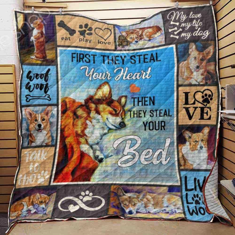 Corgi Woof Talk To The Paw Quilt Blanket Dhc03011116Dd