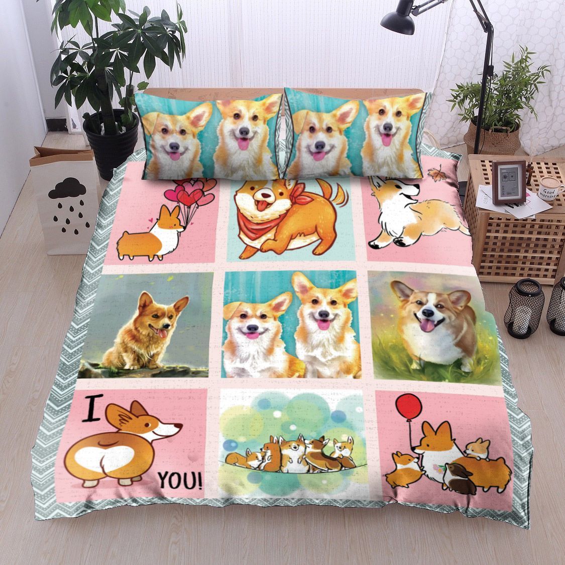 Corgi Bedding Set