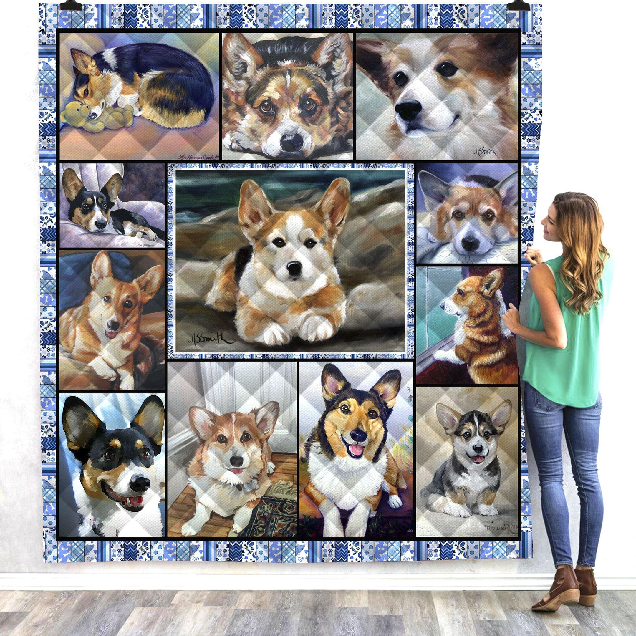 Corgi You Are My Friend Quilt Blanket DHC3112915TD