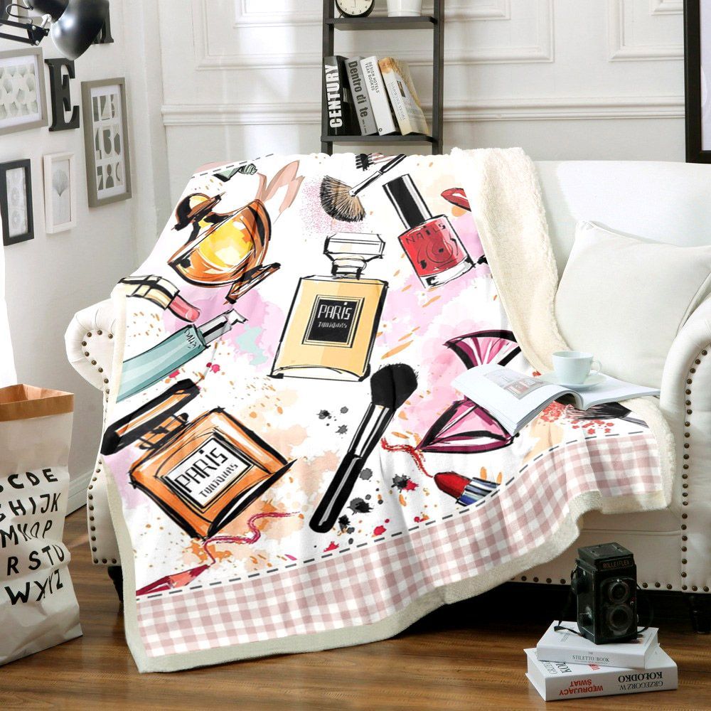 Cosmetic And Makeup Sherpa Fleece Blanket