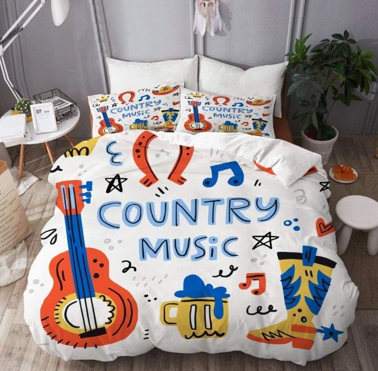 Country Music Bedding Set