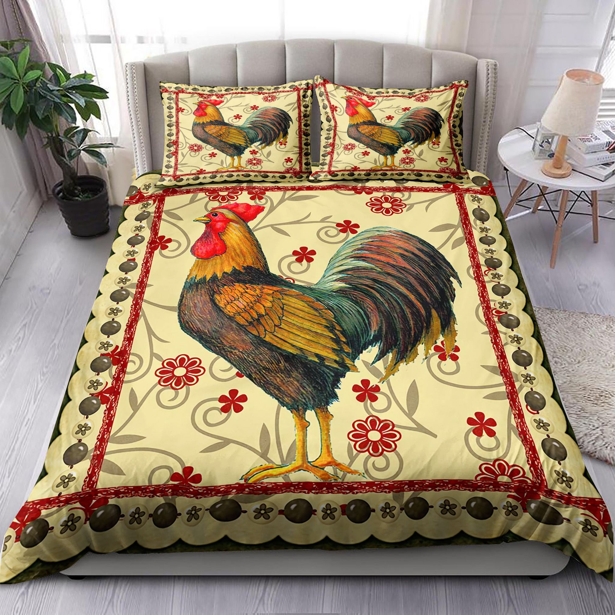 Country Rooster Bedding Set
