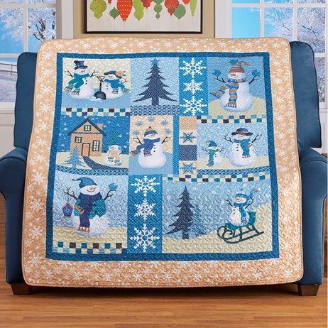 Country Snowman Sherpa Fleece Blanket