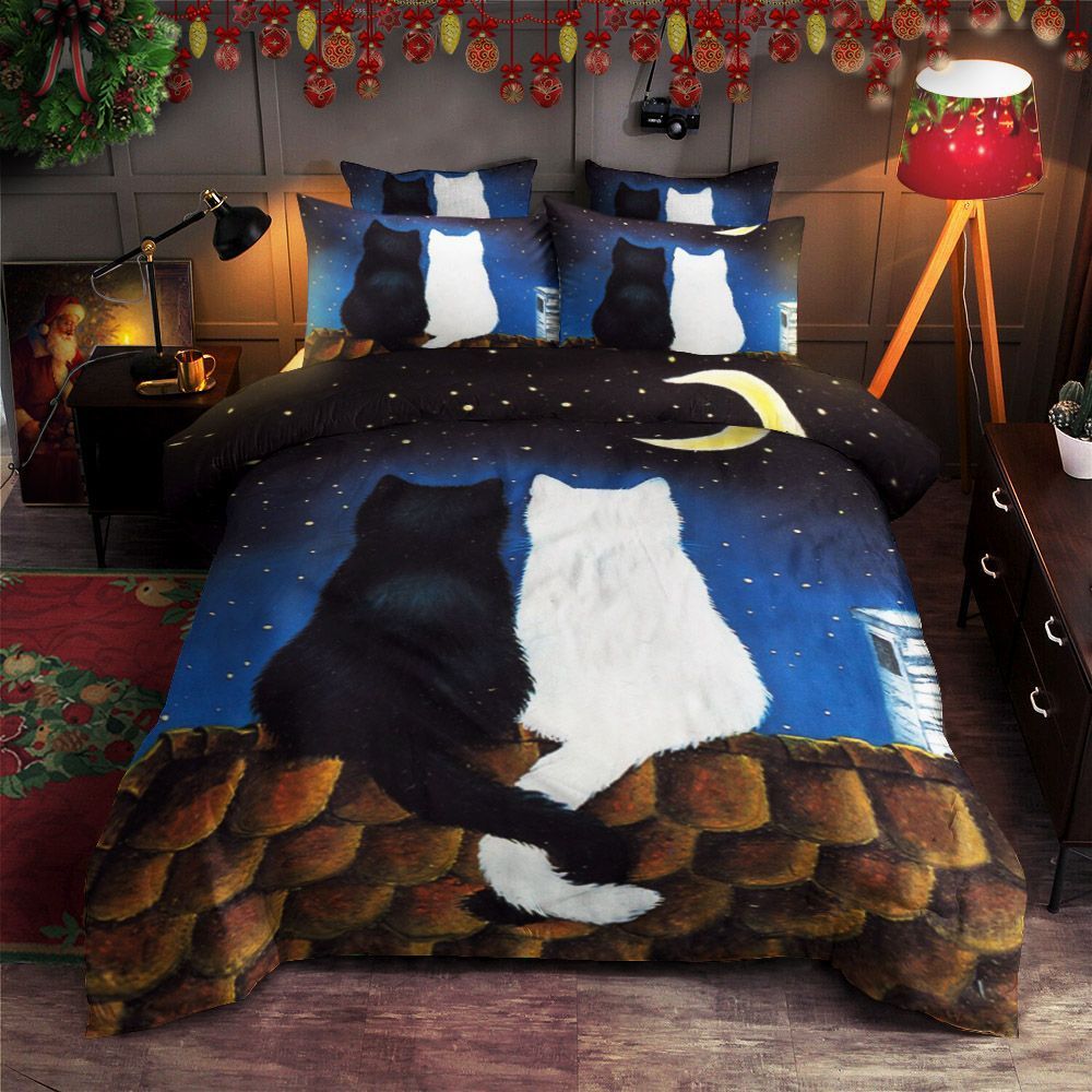 Couple Cat Bedding Set