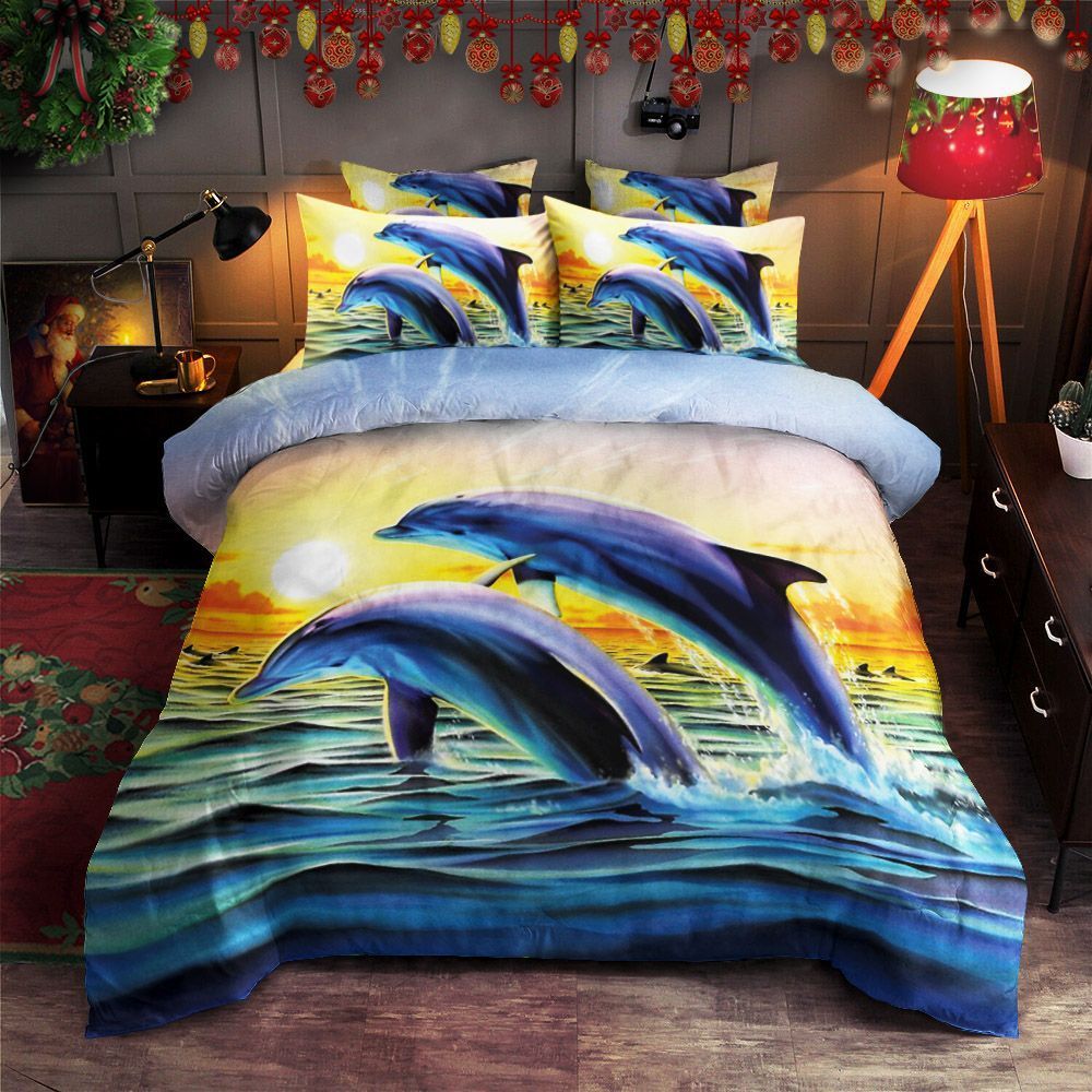 Couple Dolphin Bedding Set