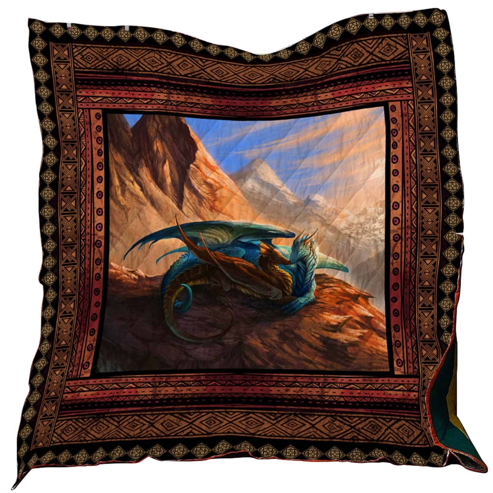Couple Dragon Washable Quilt Blanket 0401 05 Dhc1312415Dd