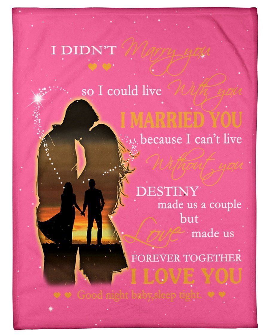 Couple Love Husband And Wife Fleece Blanket