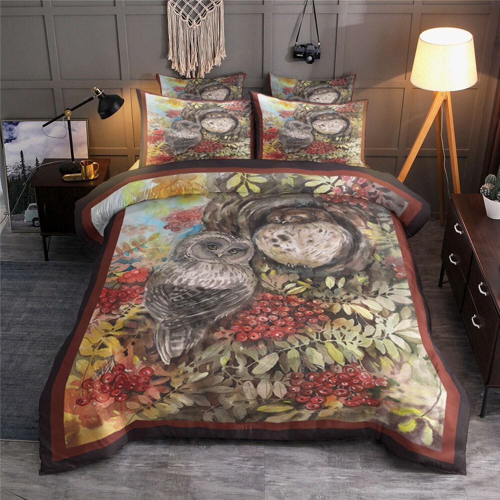 Couple Owl Bedding Set
