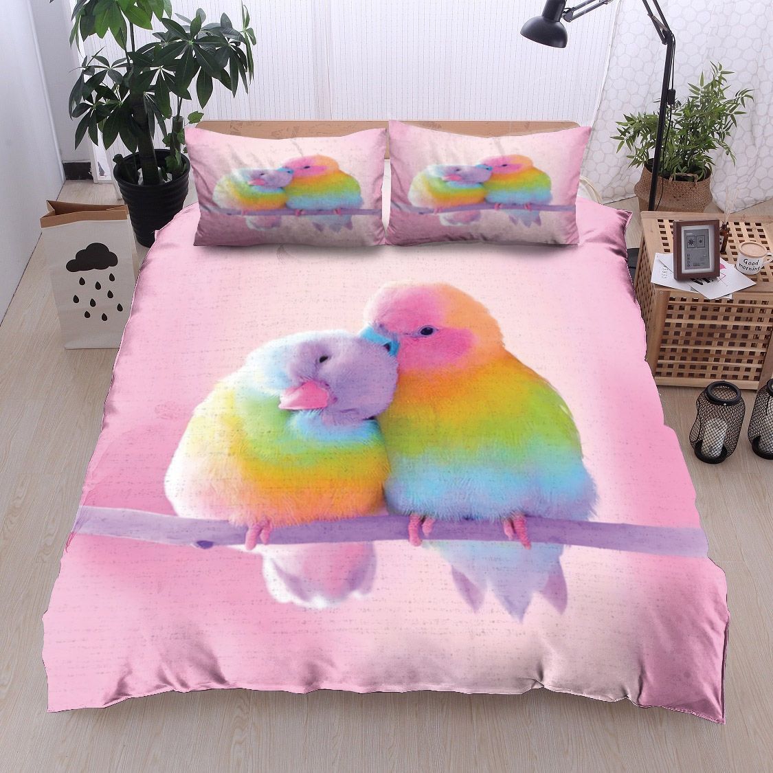 Couple Parrot Bedding Set
