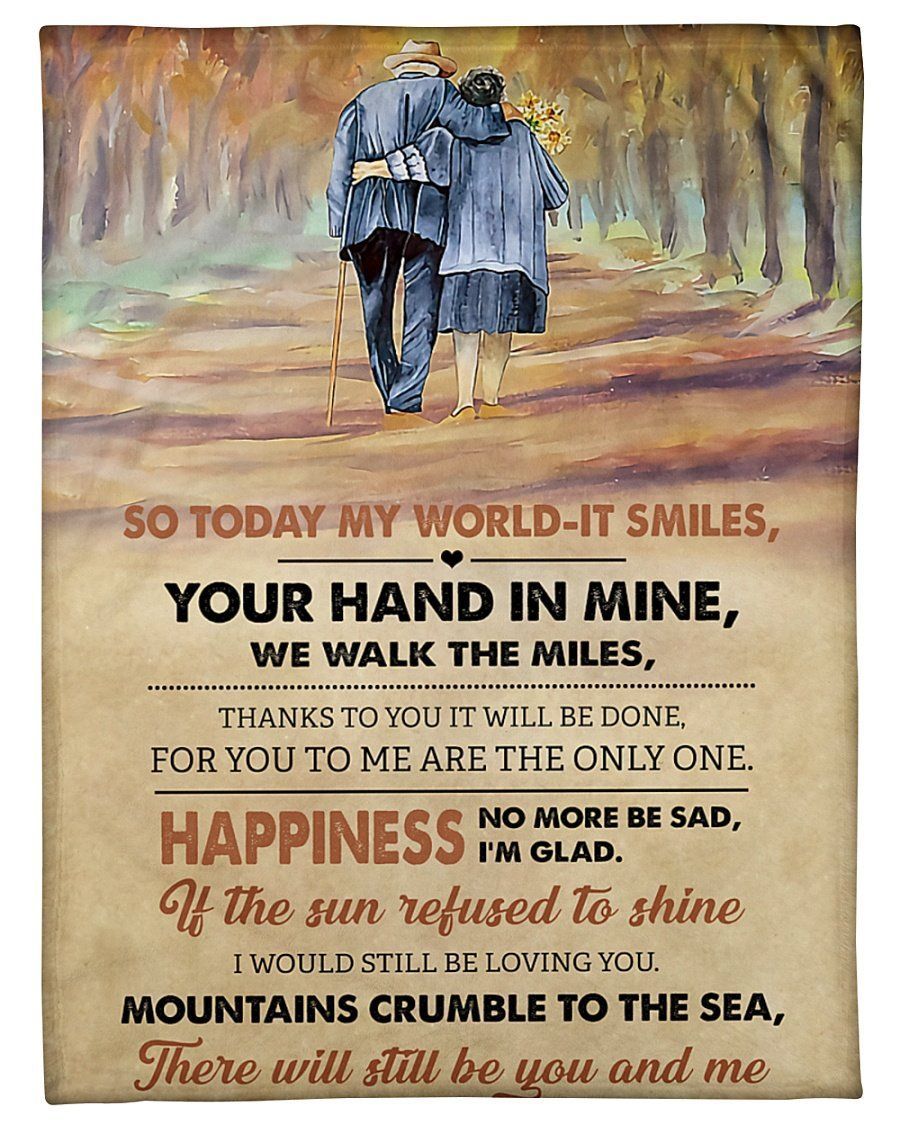 Couple There Will Still Be You And Me To Wife Fleece Blanket Fleece Blanket