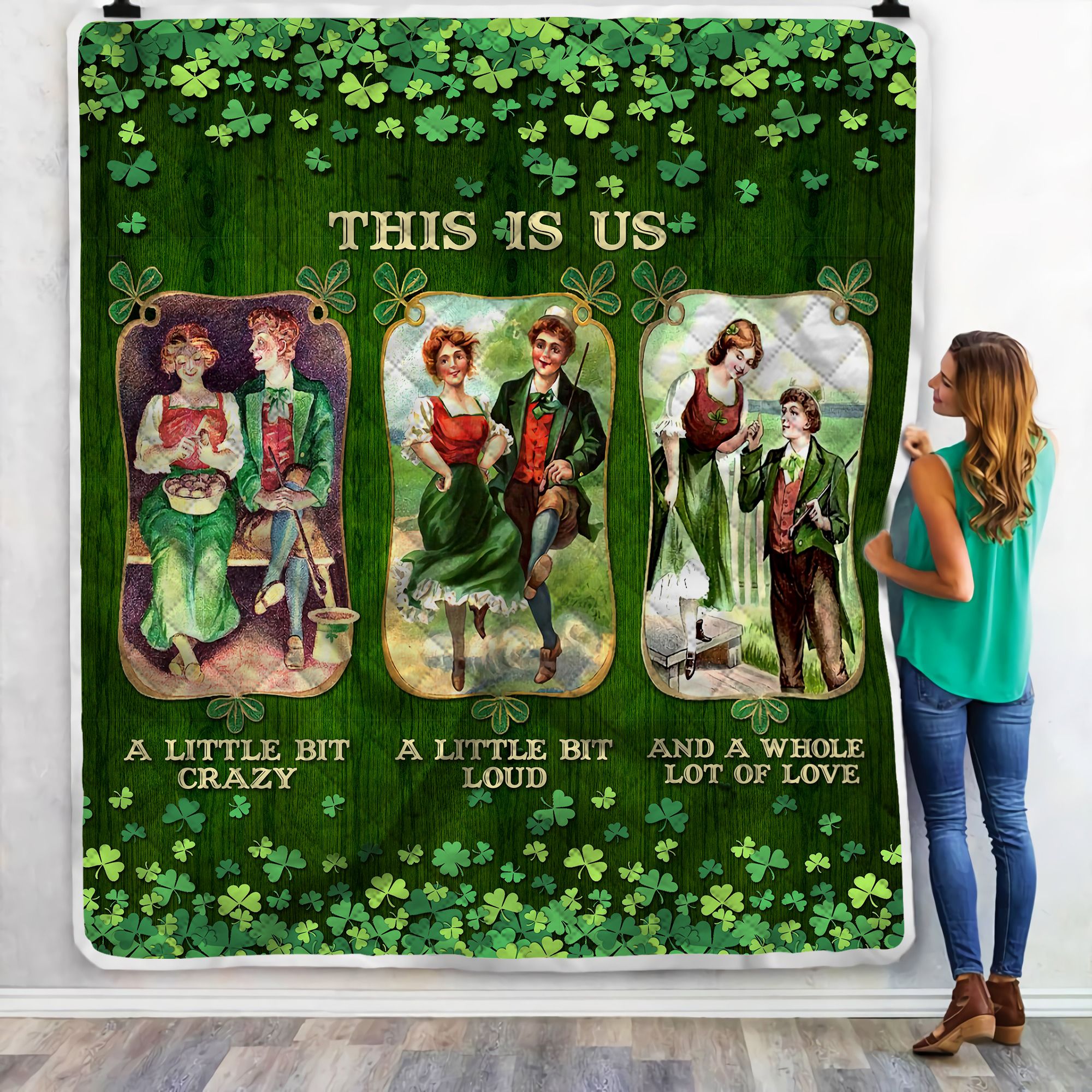 Couple This Is Us Irish Fleece Blanket