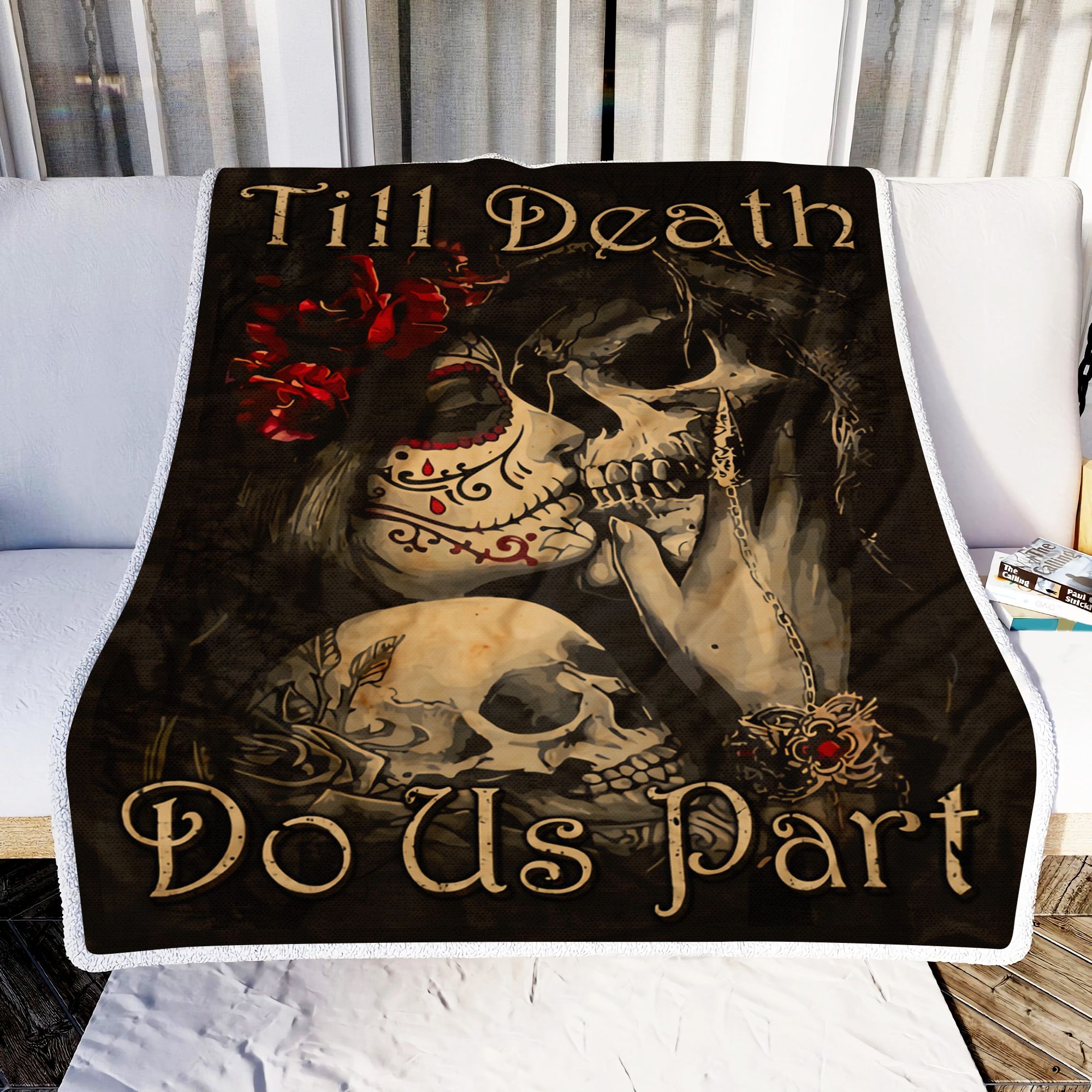 Couple Till Death Do Us Part Fleece Blanket