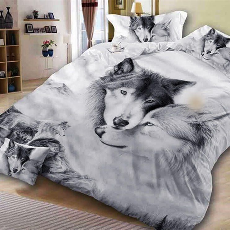 Couple Wolf Warm Gs Cl Bedding Set