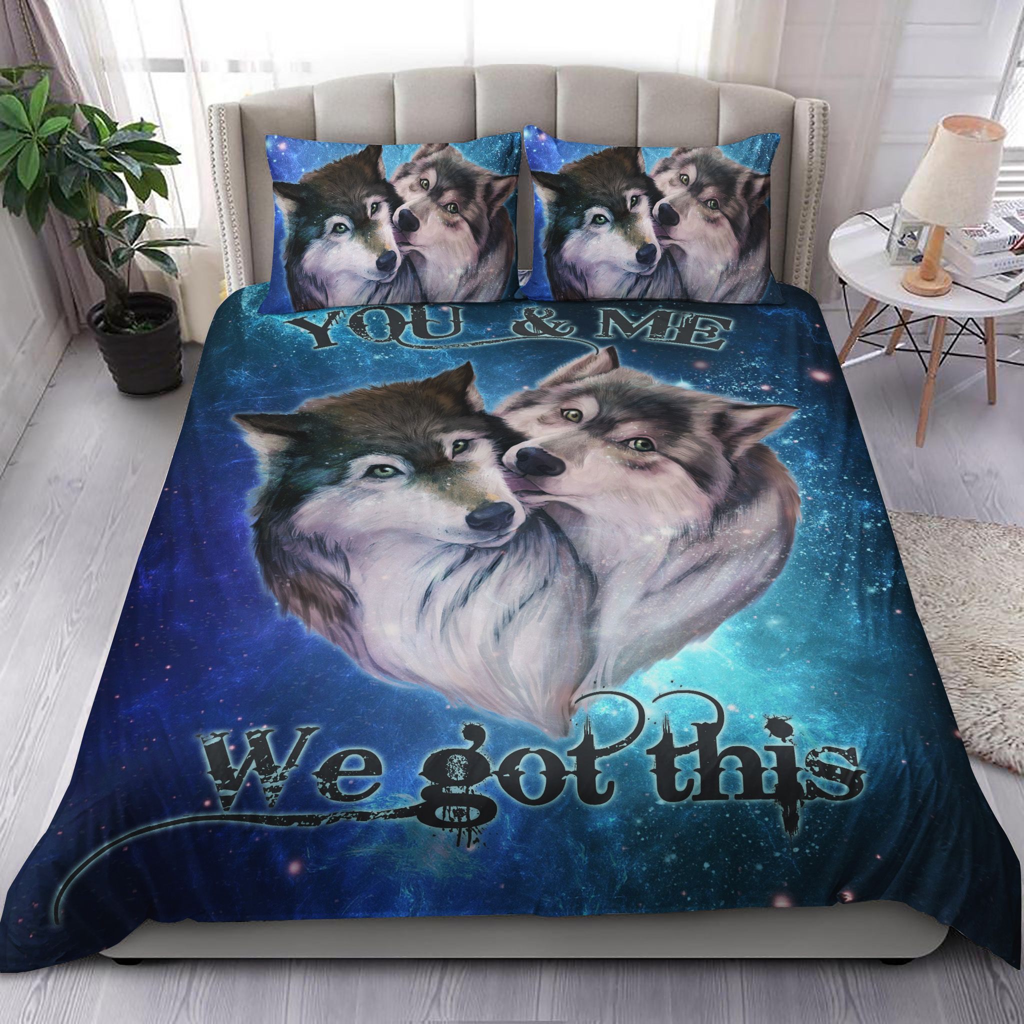 Couple Wolf You And Me We Got This Bedding Set