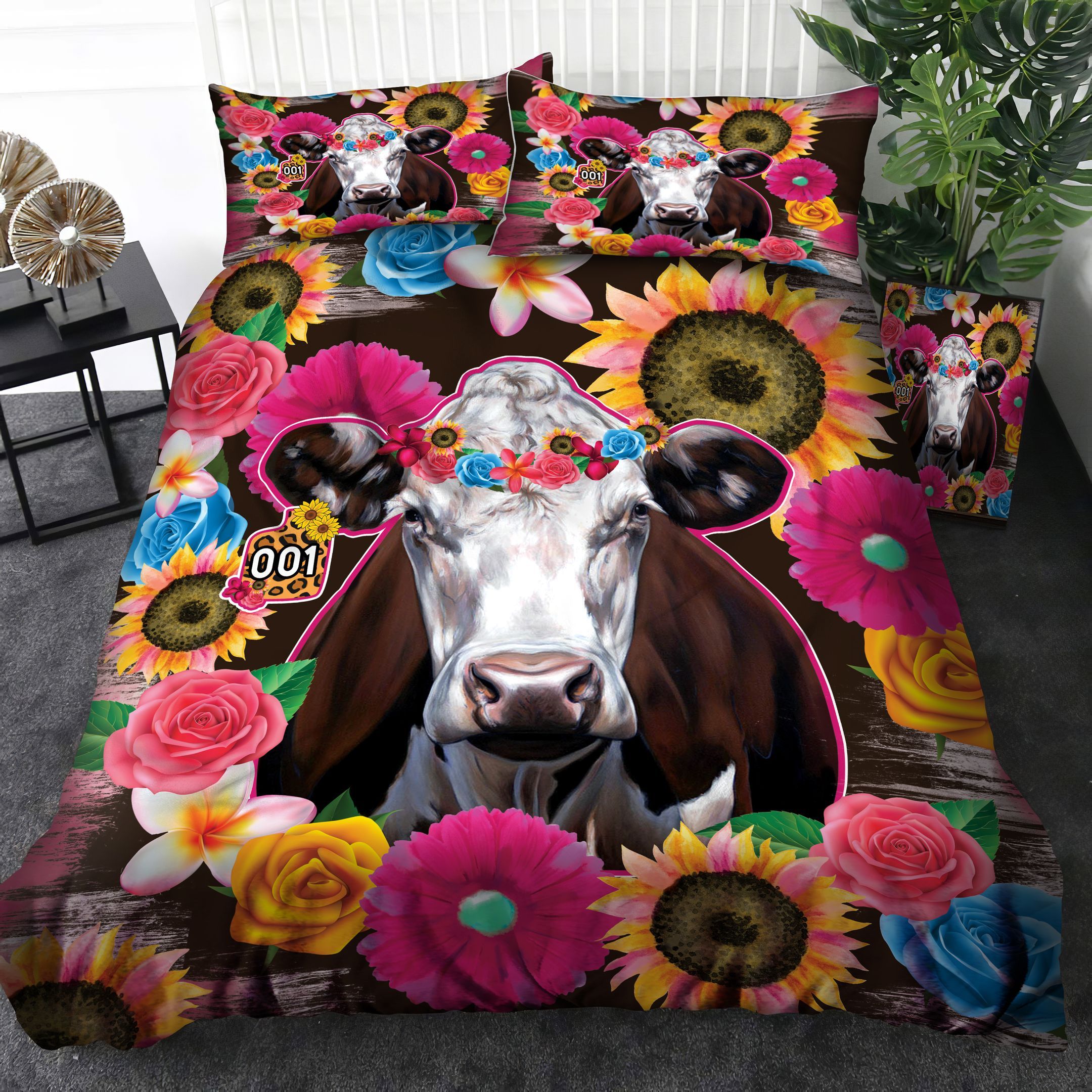 Cow Bedding Set