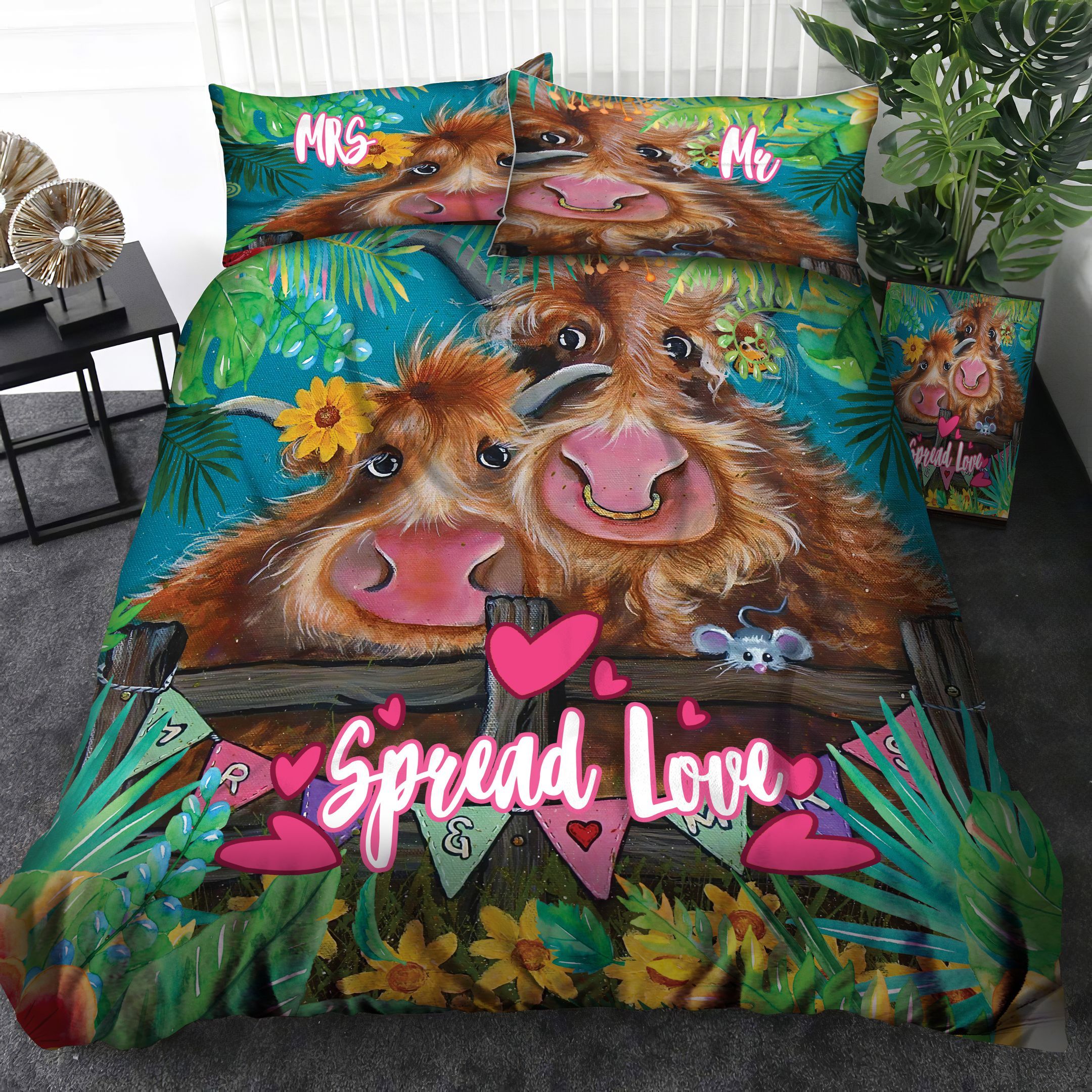 Cow Bedding Set