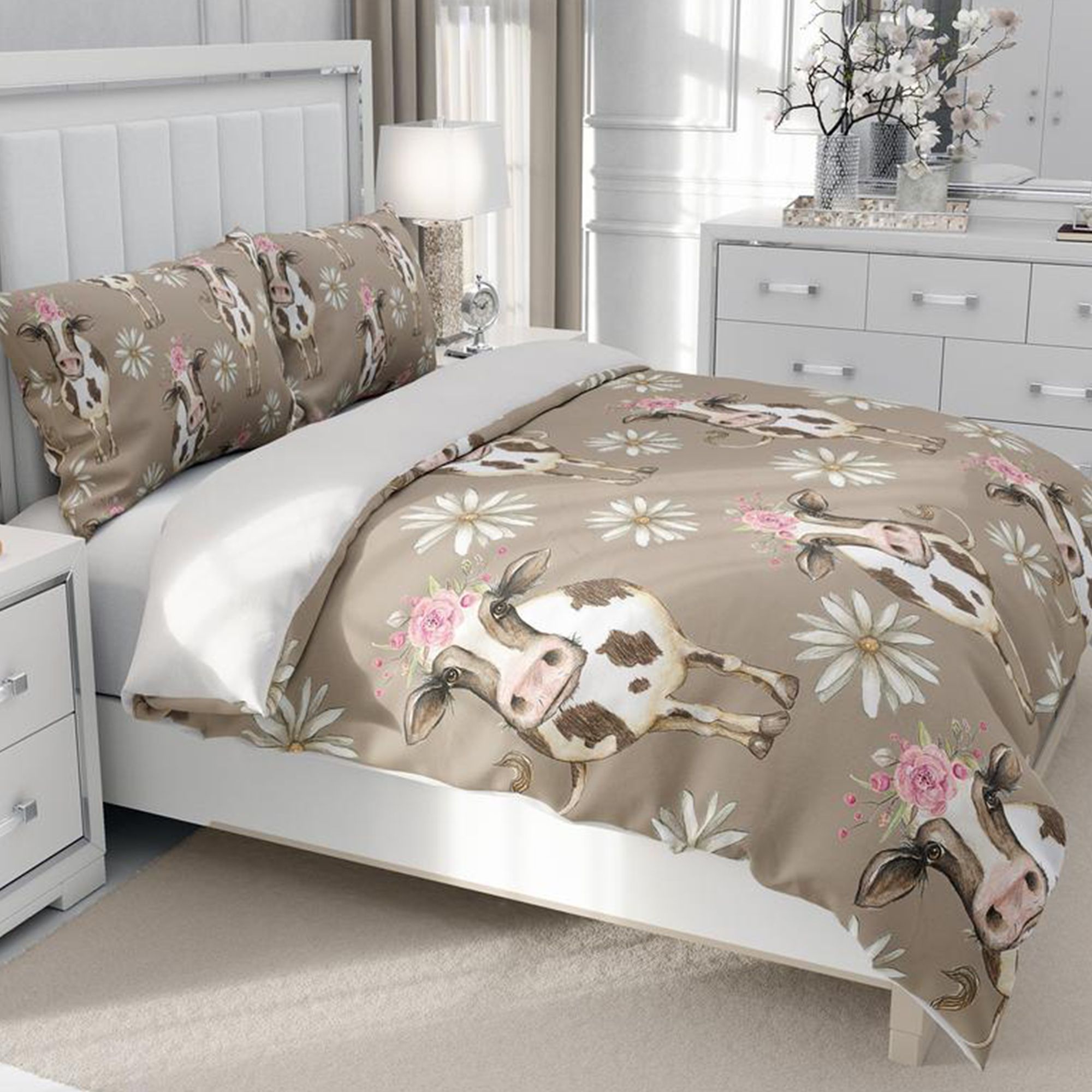 Cow Bedding Set
