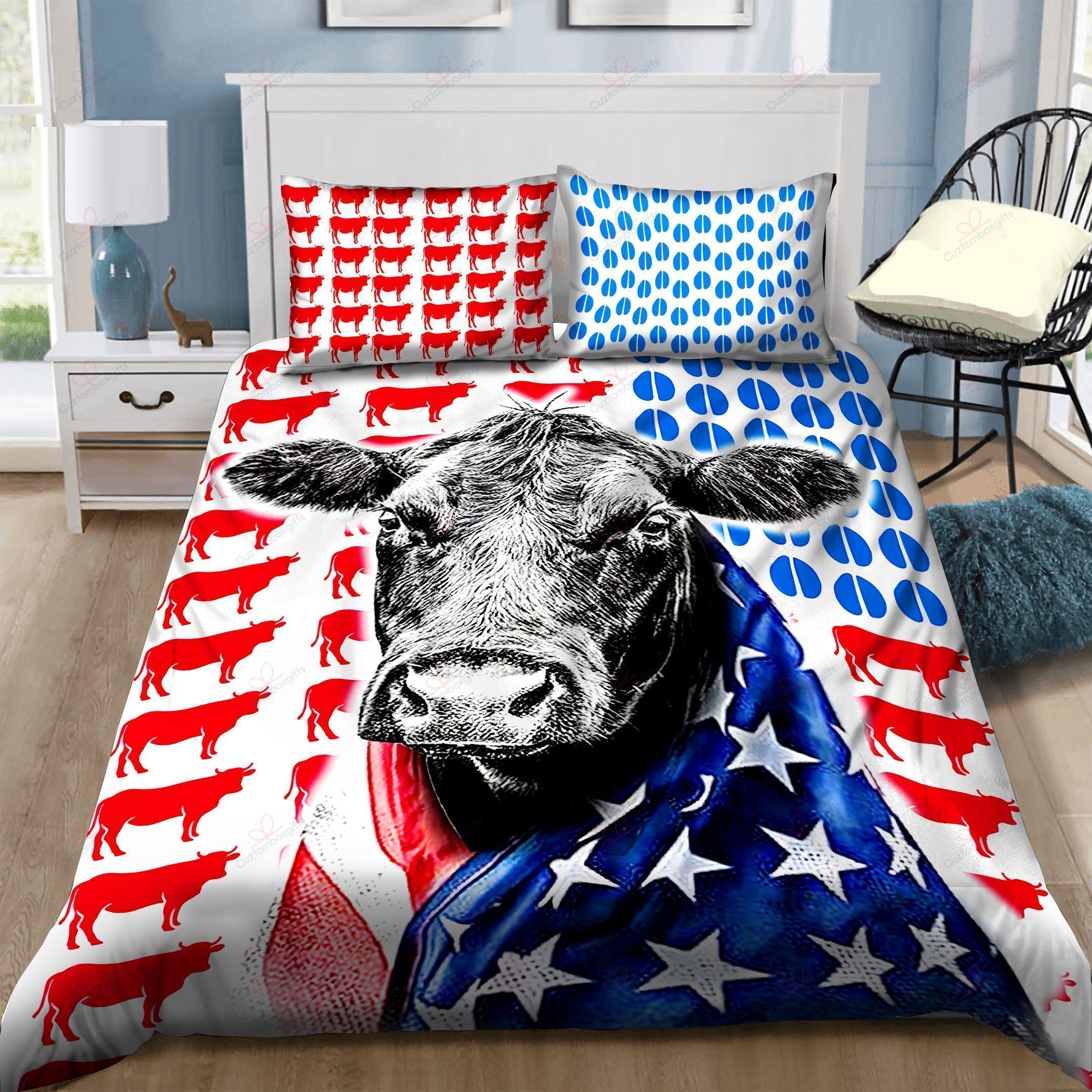 Cow Bedding Set