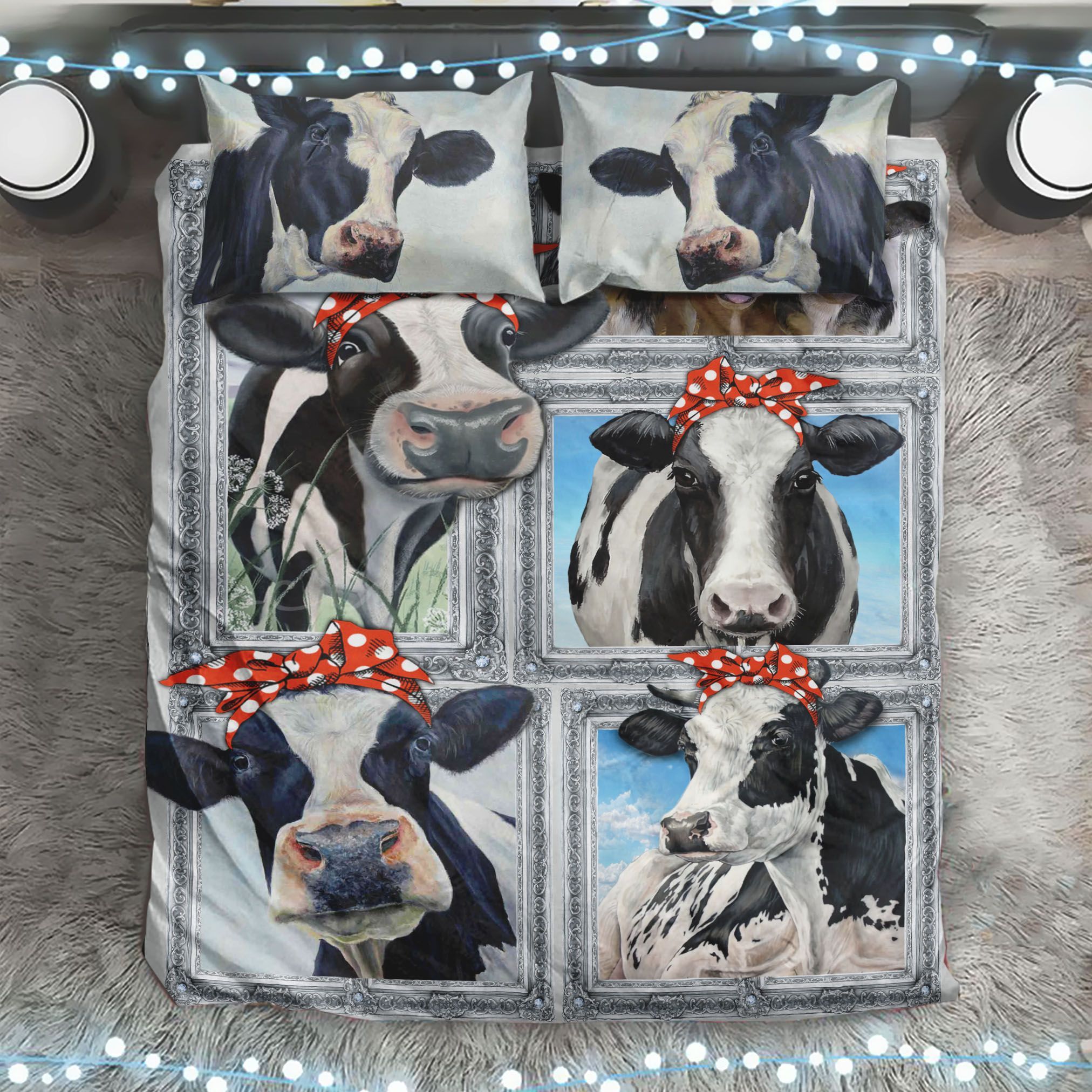 Cow Art Bedding Set