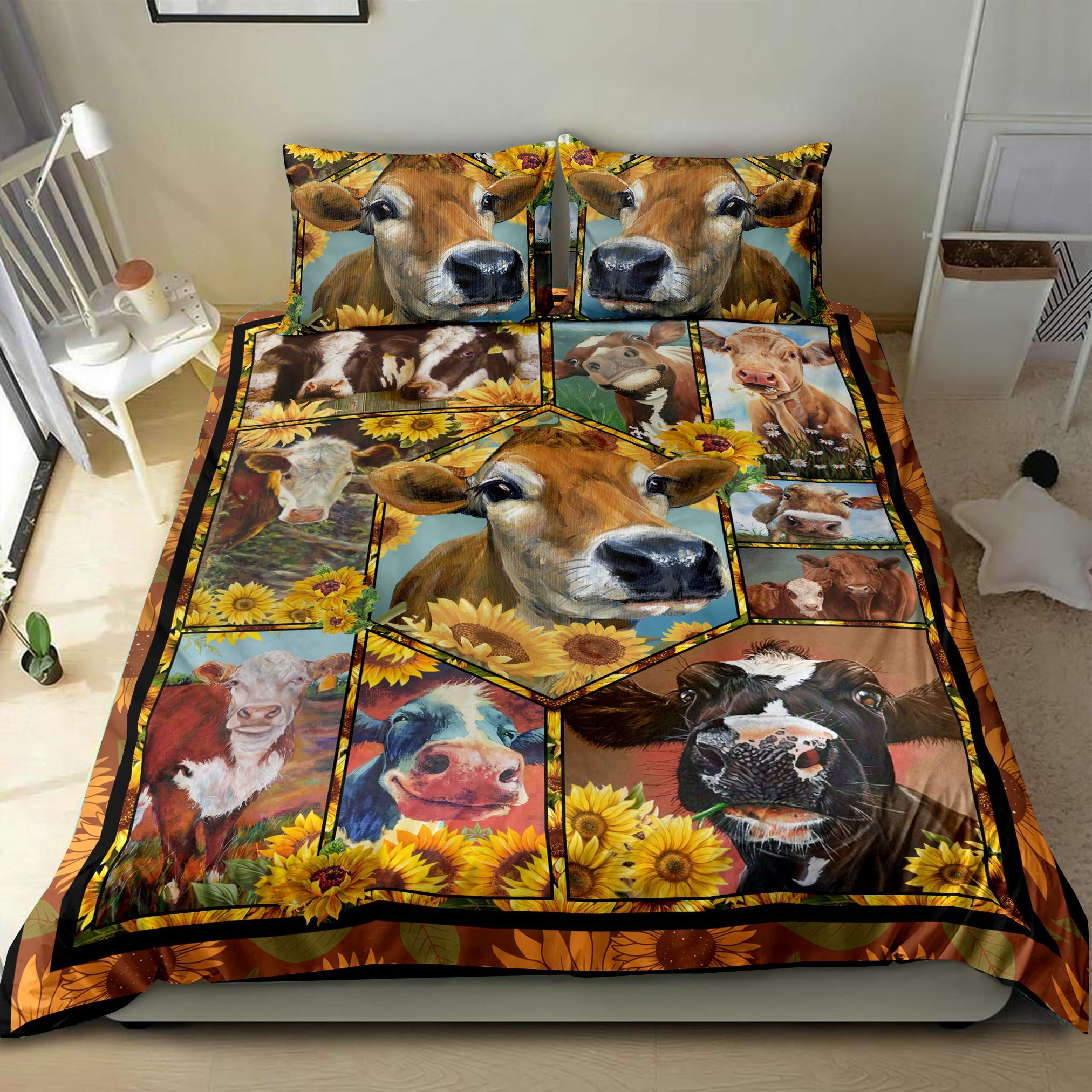 Cow Art Bedding Set