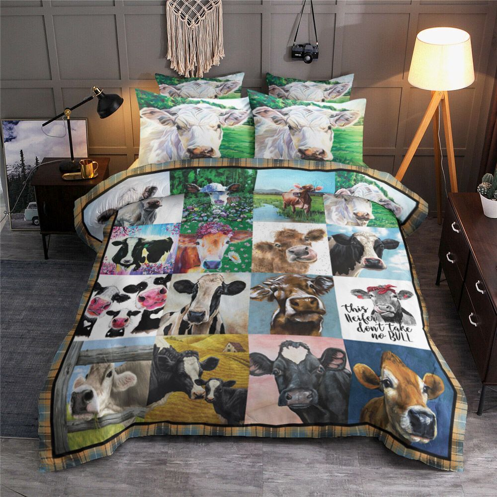 Cow Artwork Collection Bedding Set