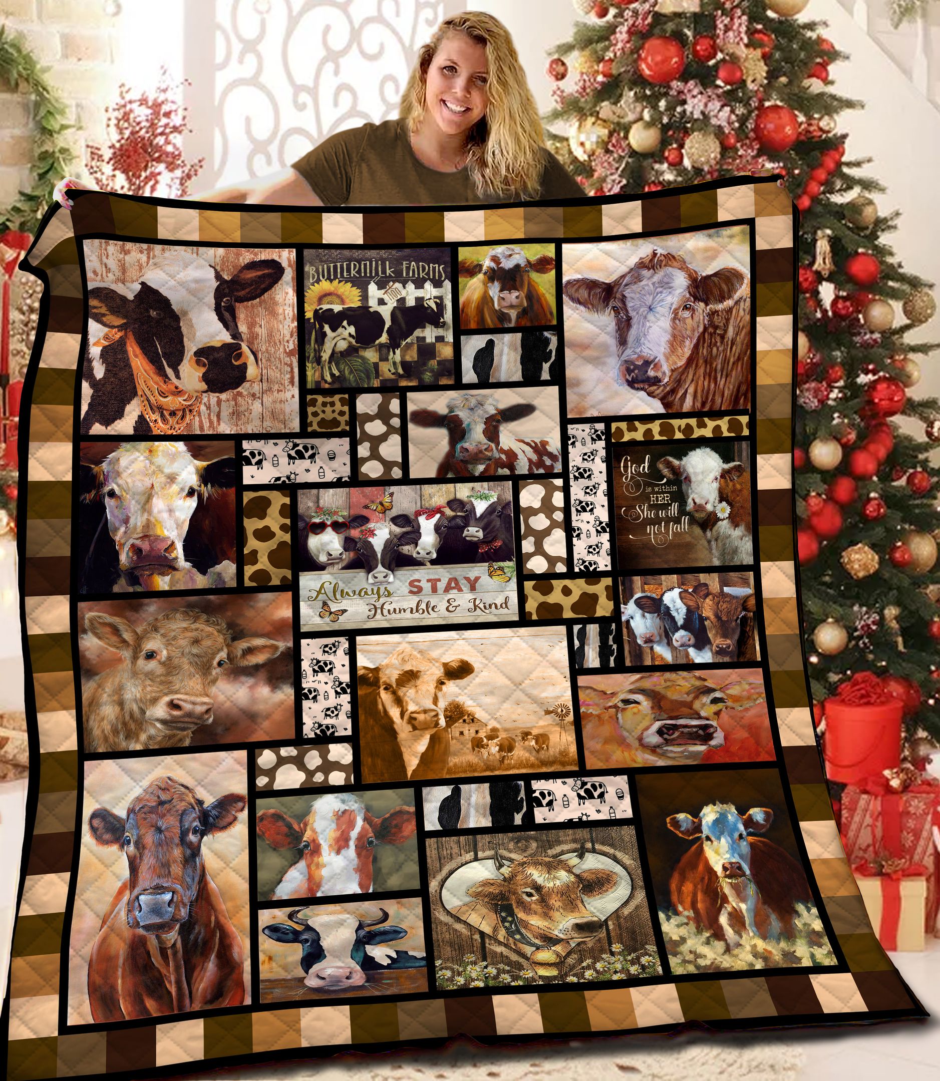 Cow BBB0611100MH Quilt Blanket