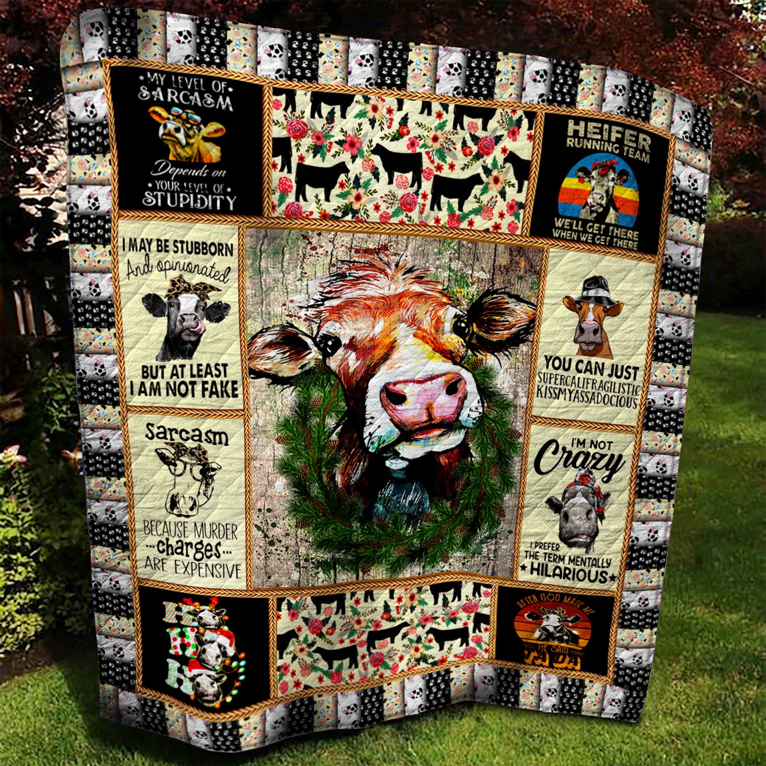 Cow BBB070908 Quilt Blanket