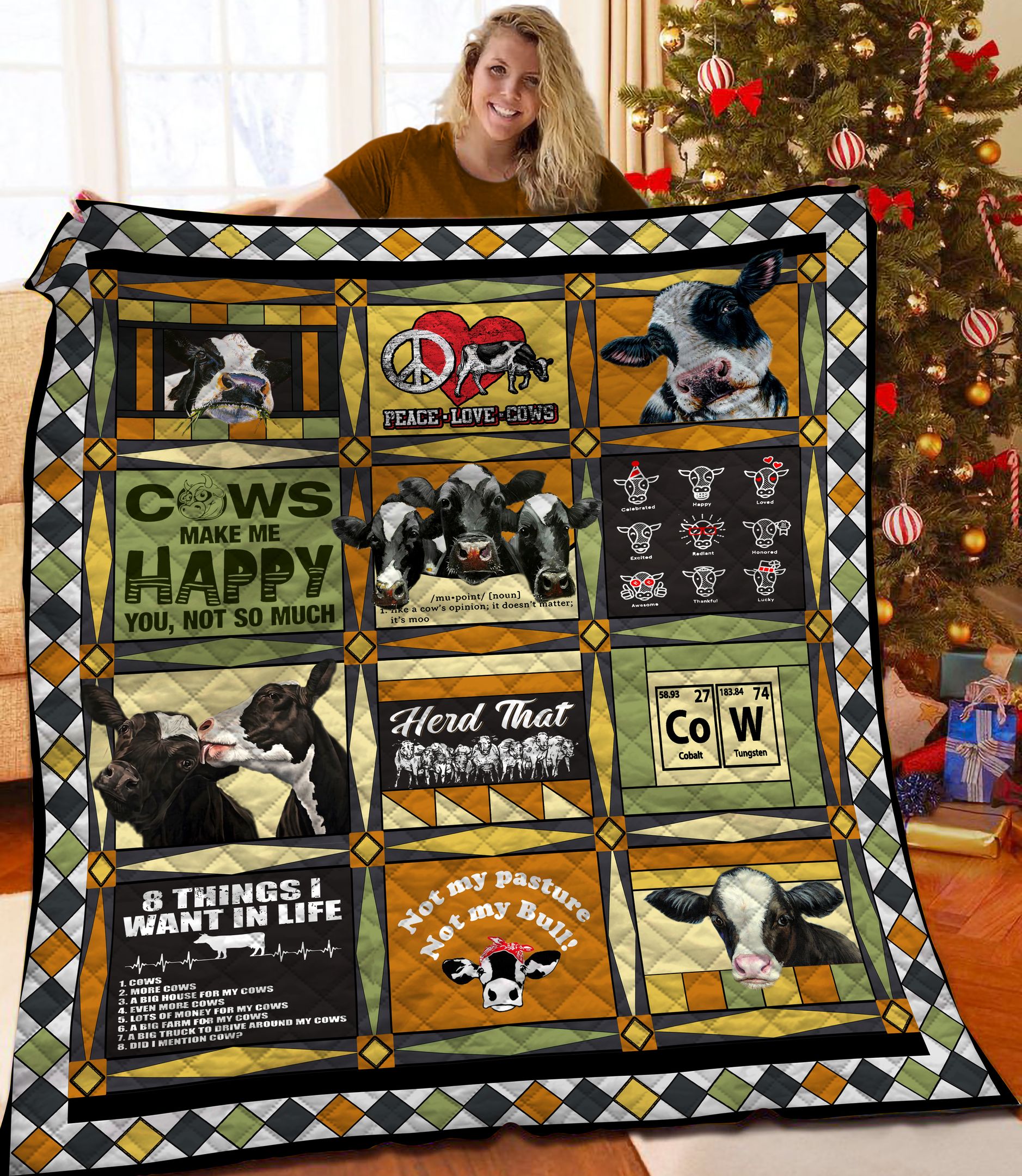 Cow BBB091112NB Quilt Blanket
