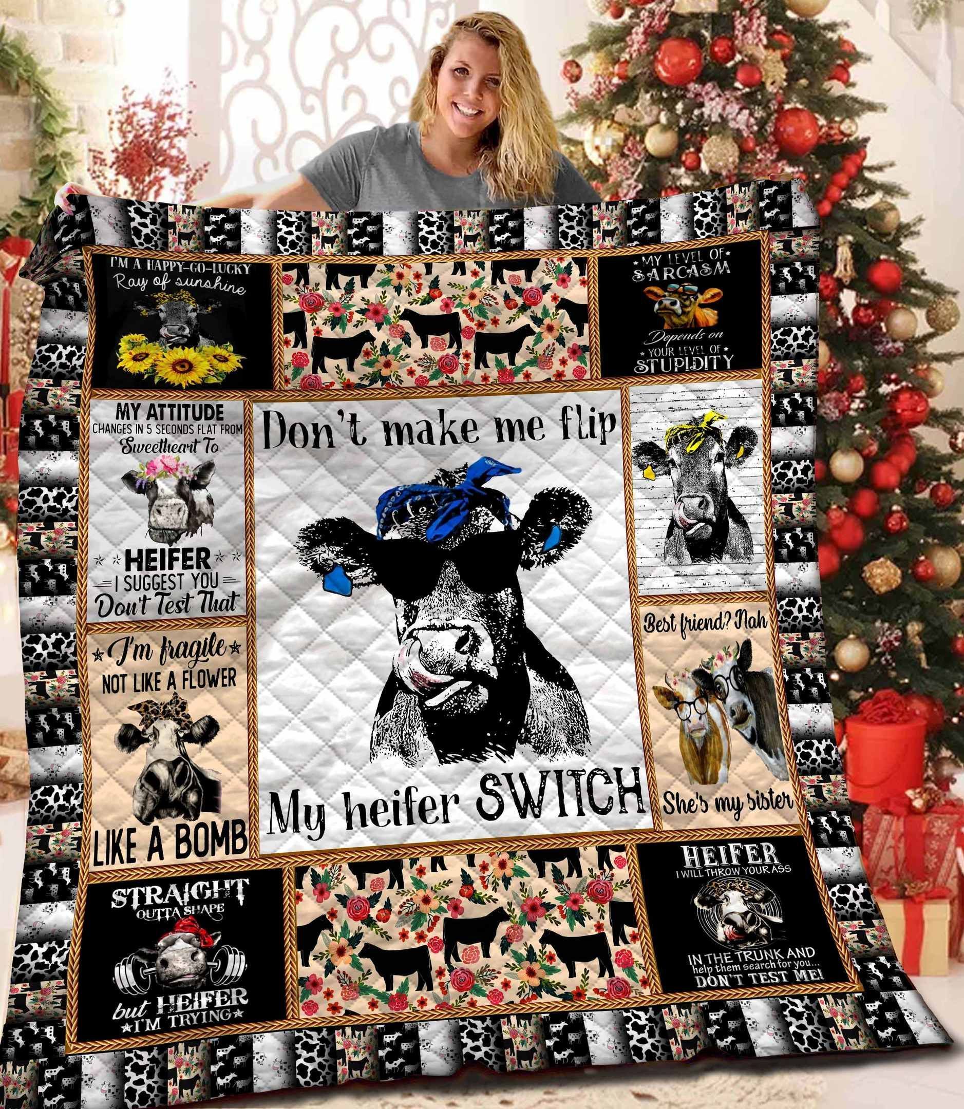 Cow BBB151074 Quilt Blanket