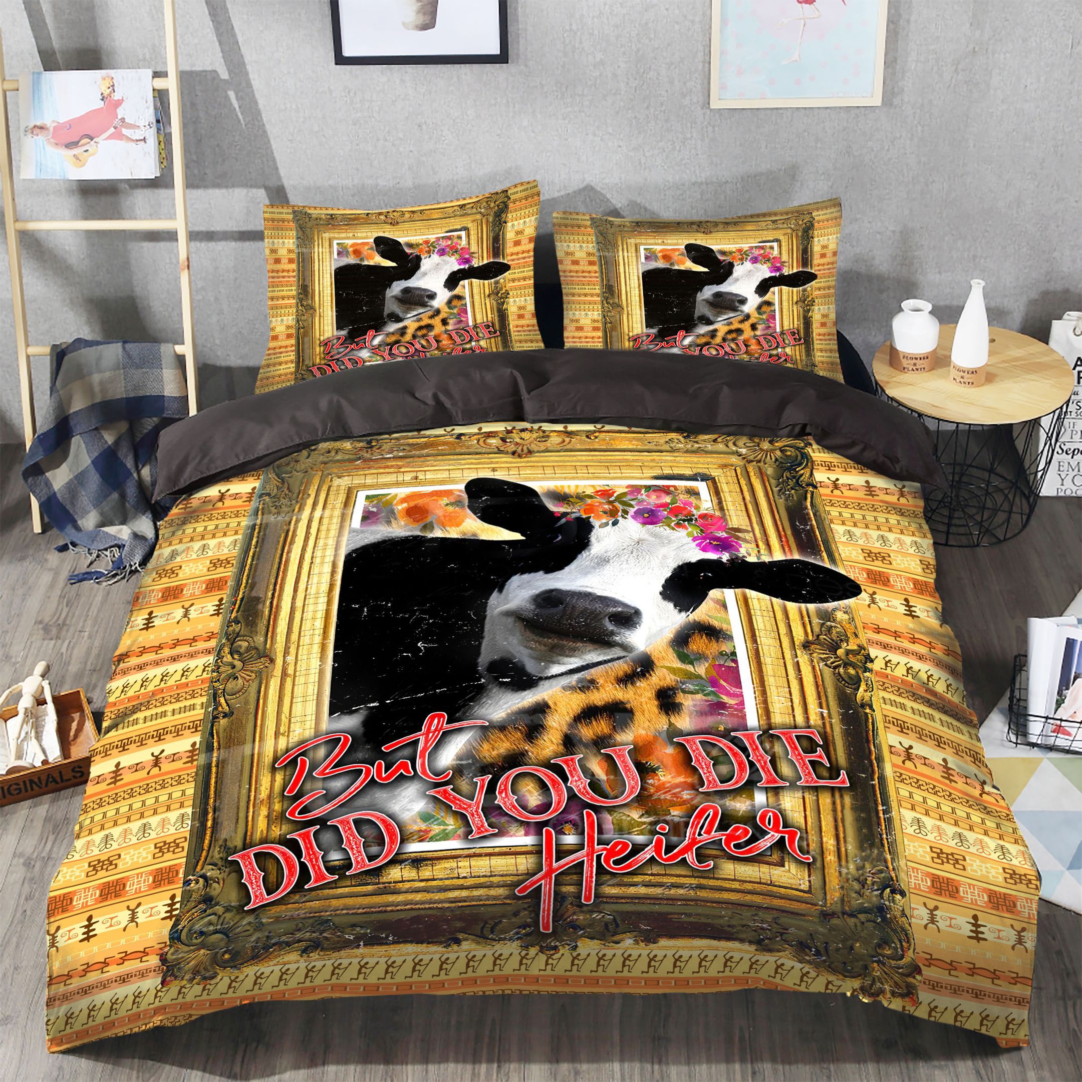 Cow Bedding Set