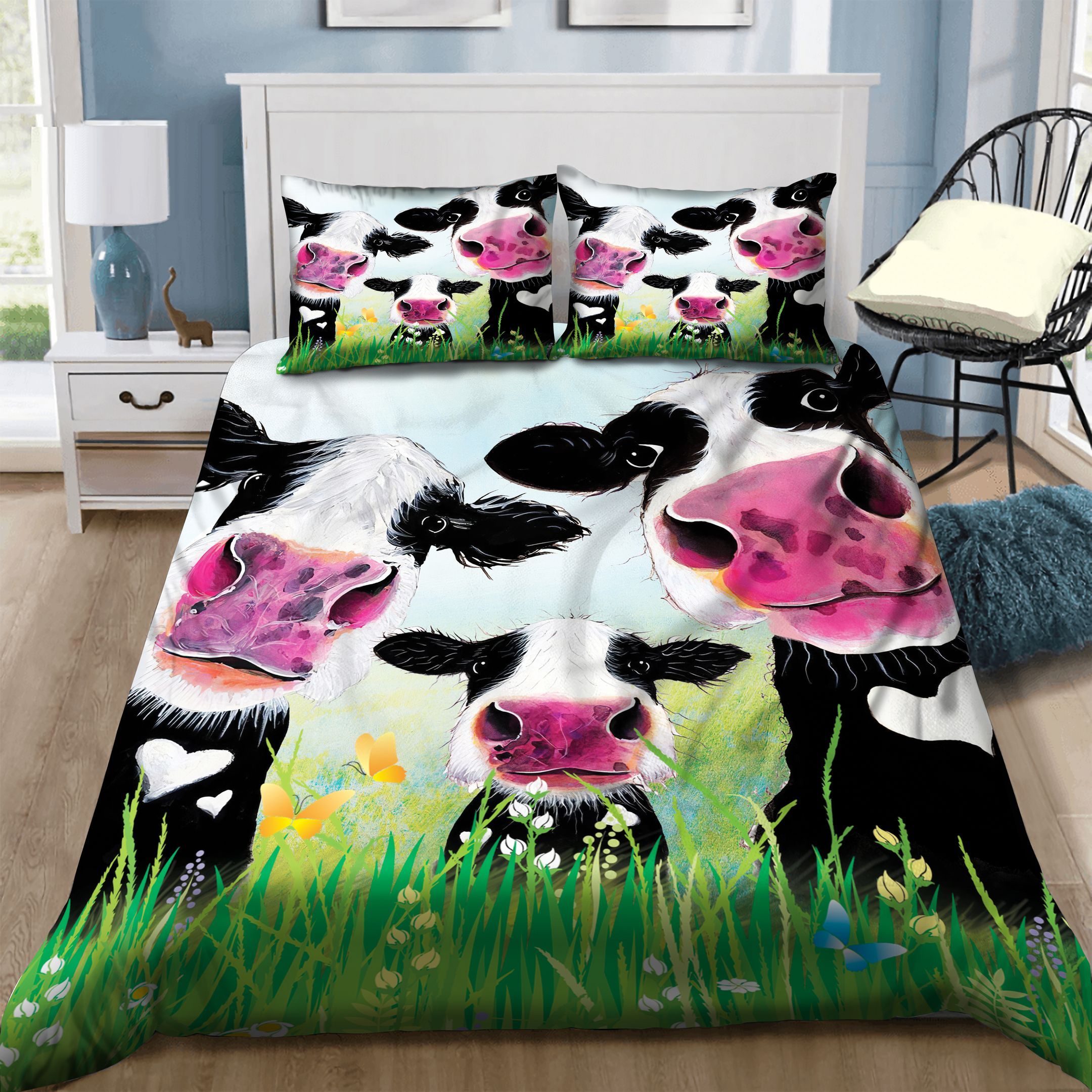 Cow Bedding Set