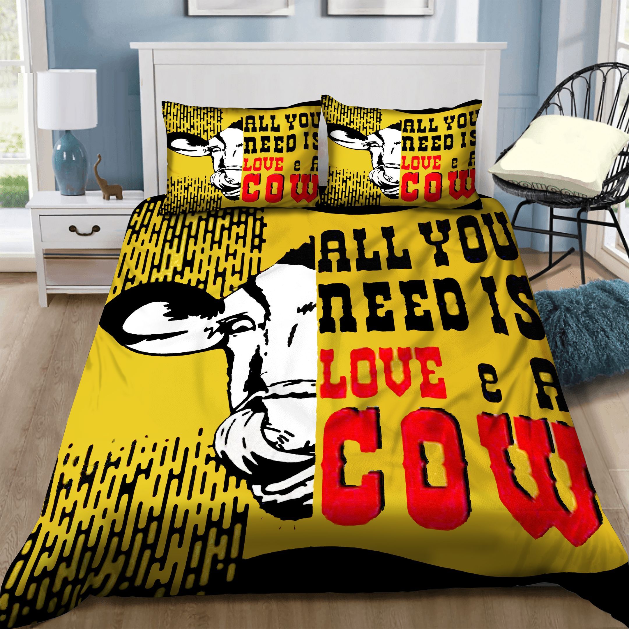 Cow Bedding Set