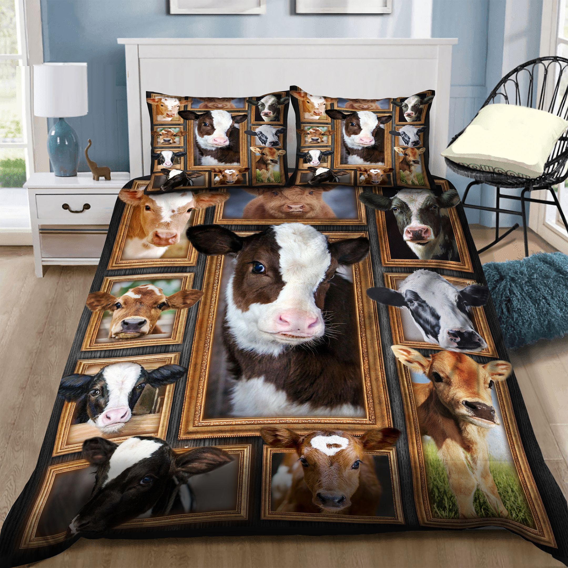 Cow Bedding Set