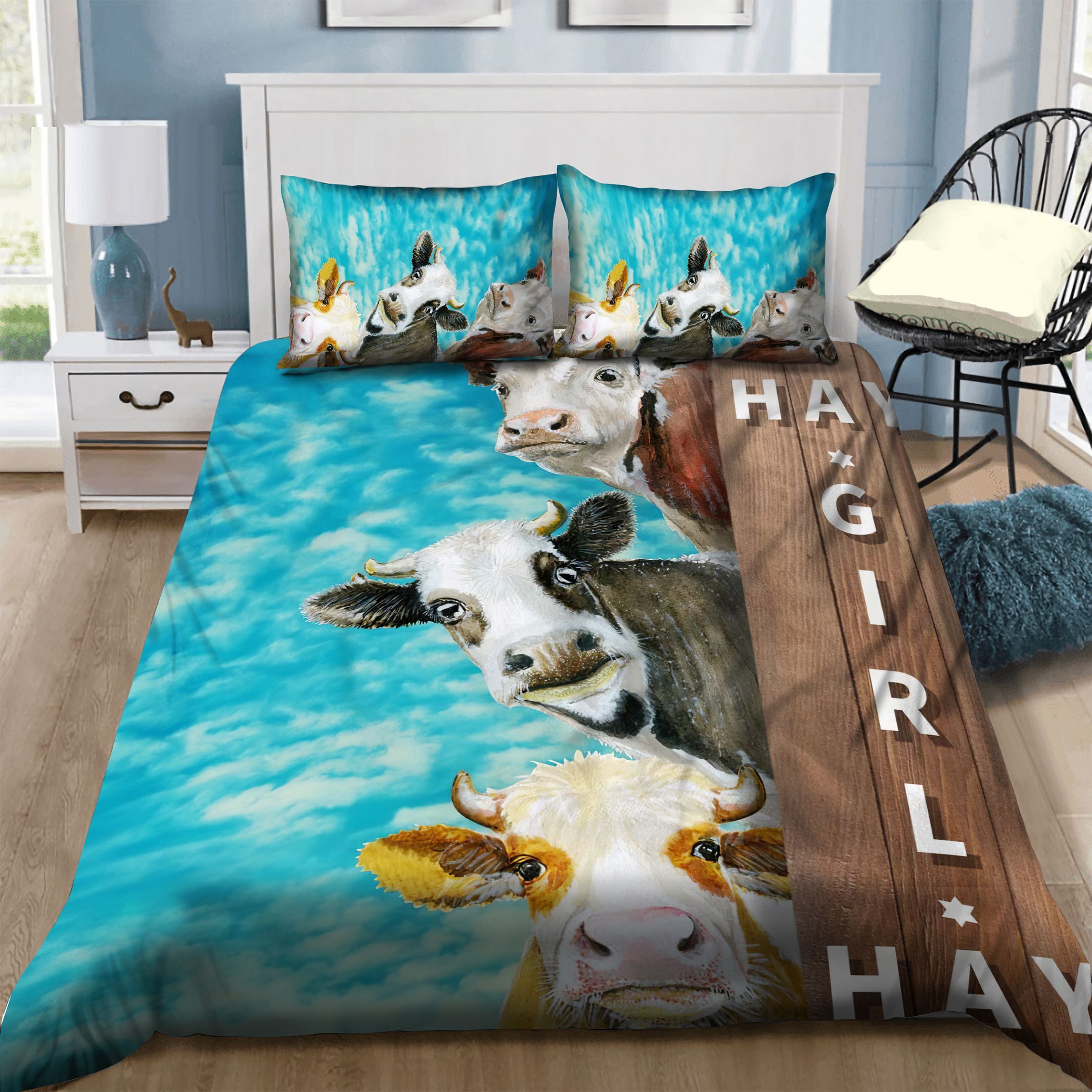 Cow Bedding Set