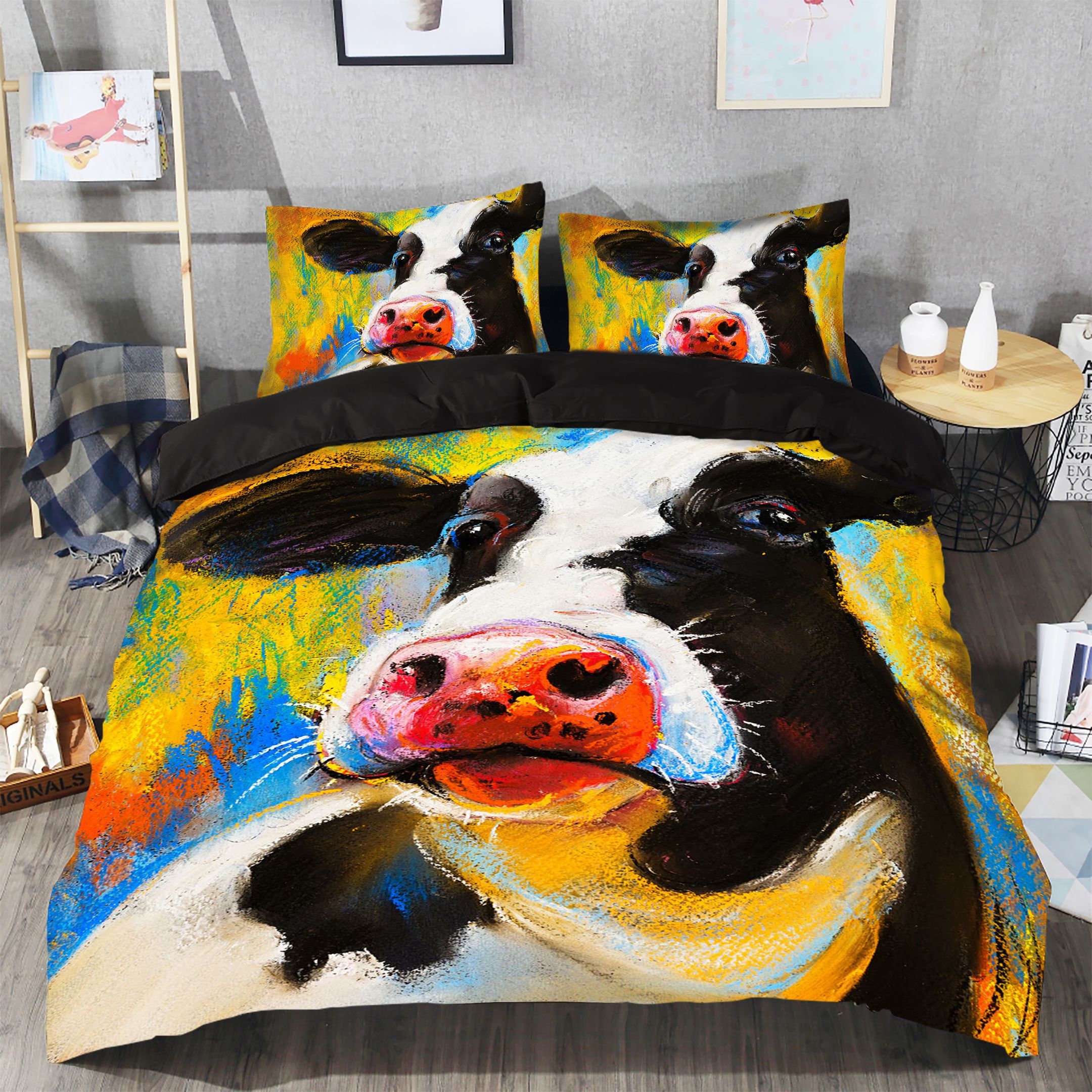 Cow Bedding Set