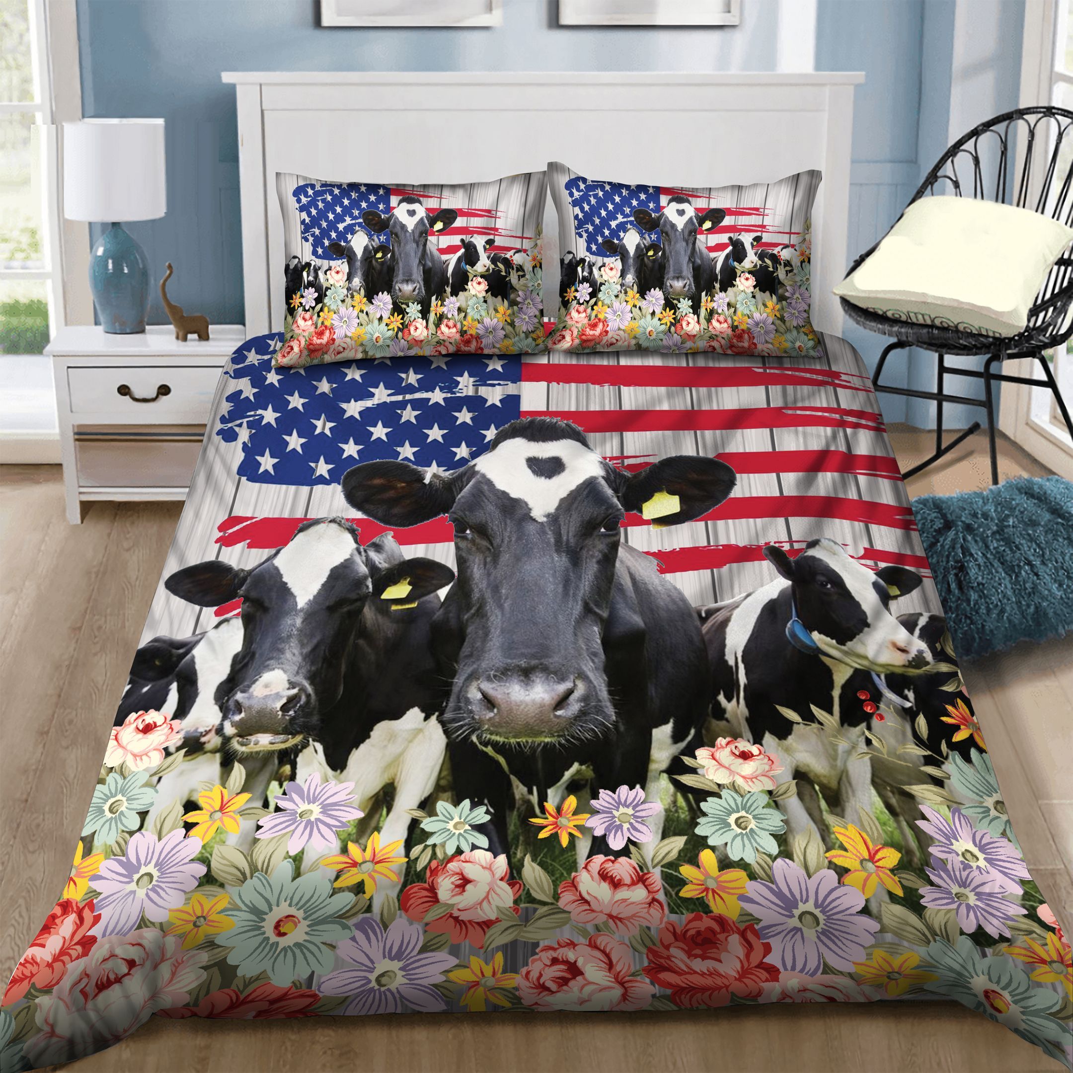 Cow Bedding Set