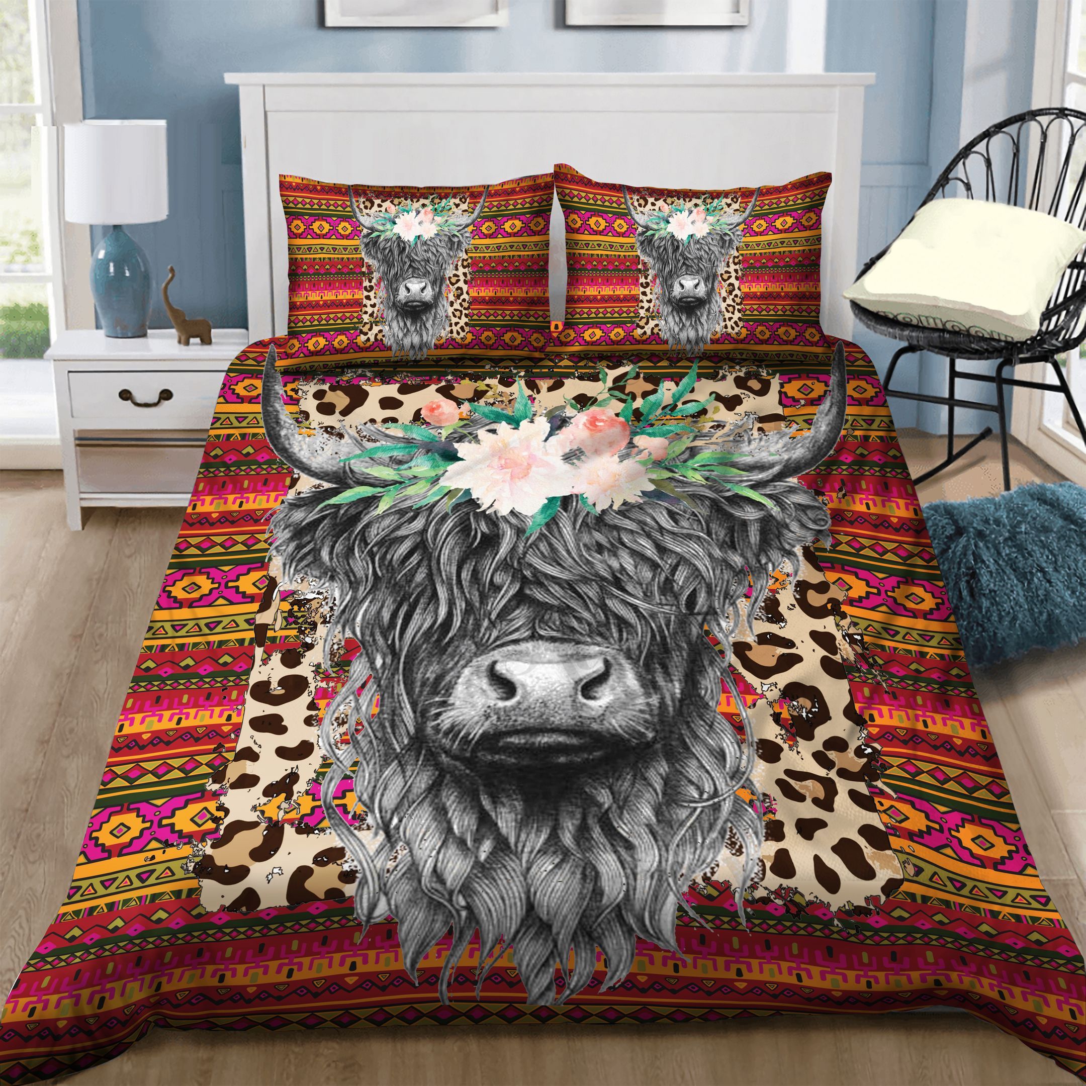 Cow Bedding Set