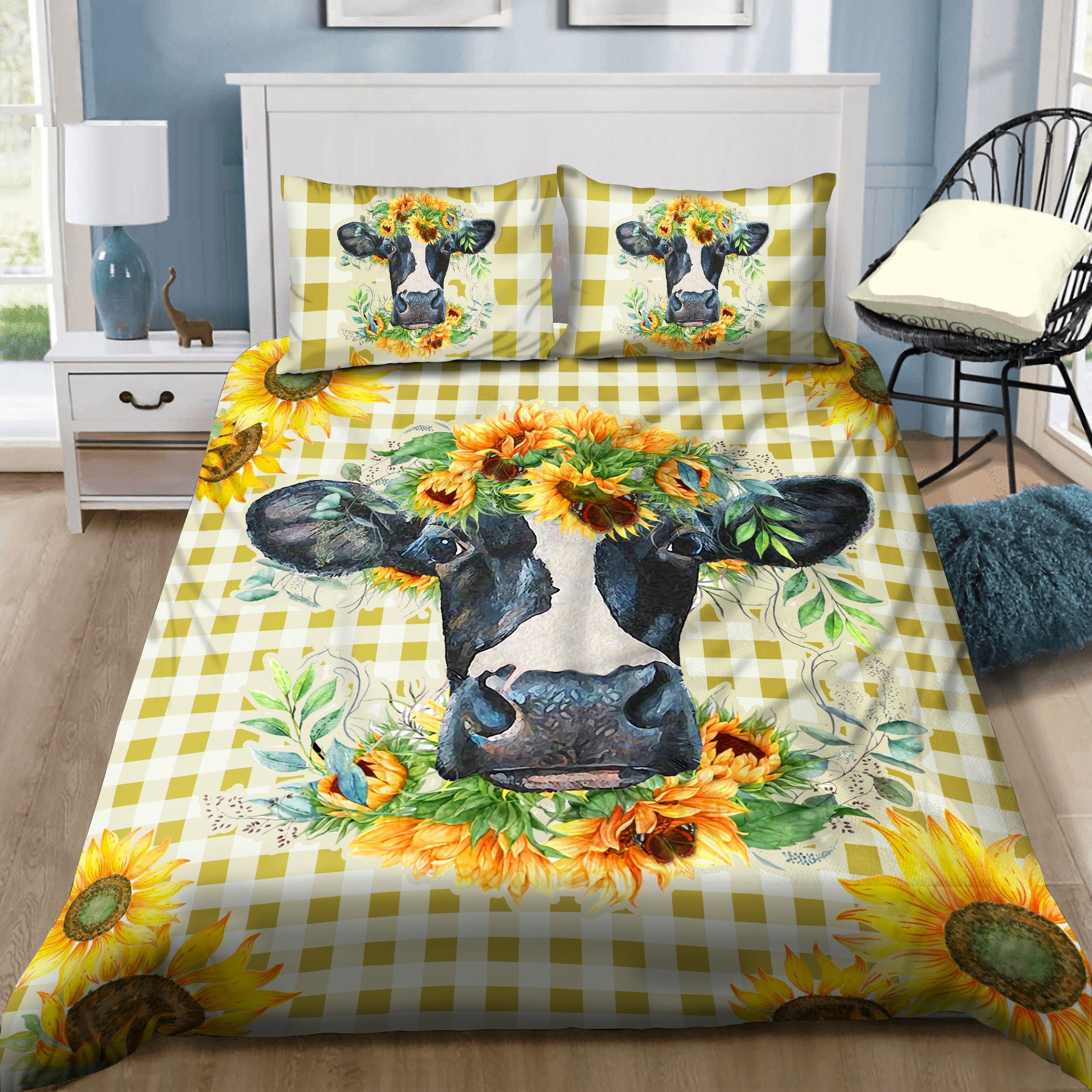 Cow Bedding Set