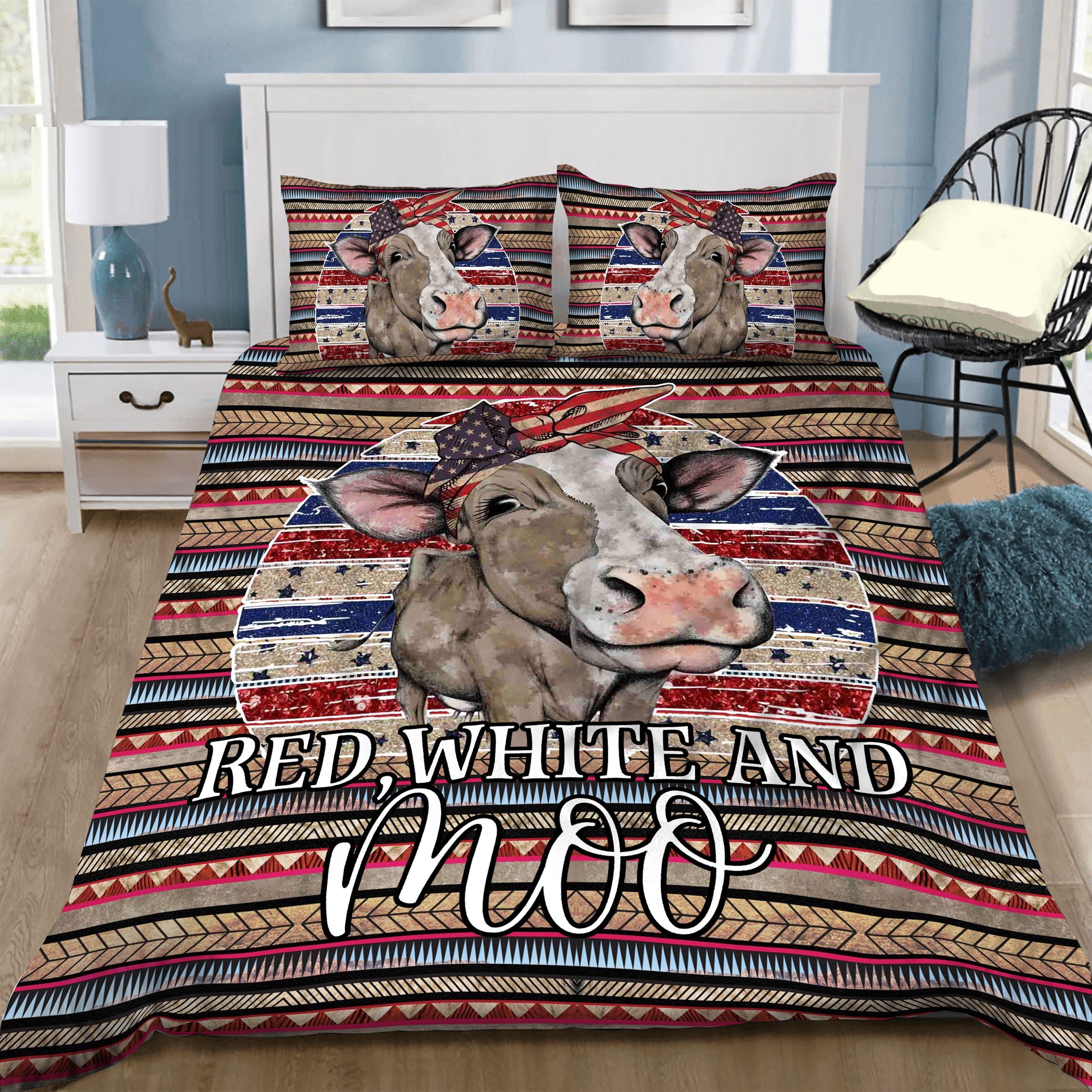 Cow Bedding Set