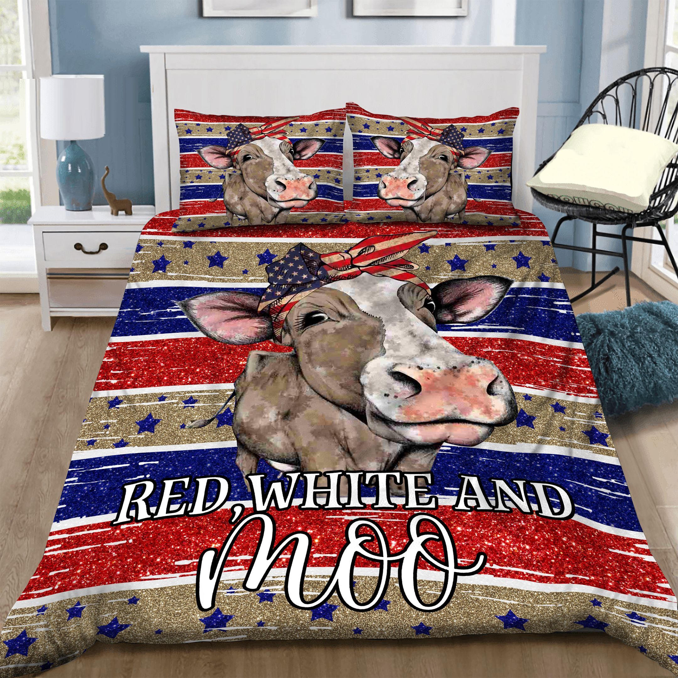 Cow Bedding Set